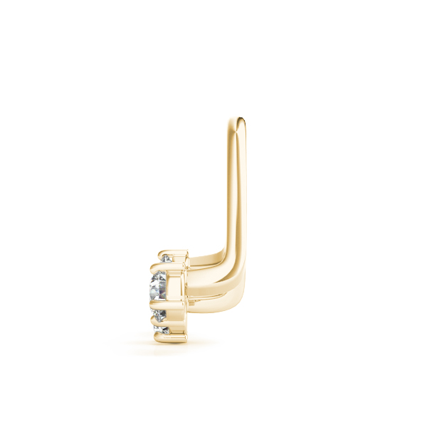   3 STONE JACKETS Earrings .15 Carat Total Weight   (Lab-Created) 0.18 C.T.W 10K yellow, white or rose gold - view 9