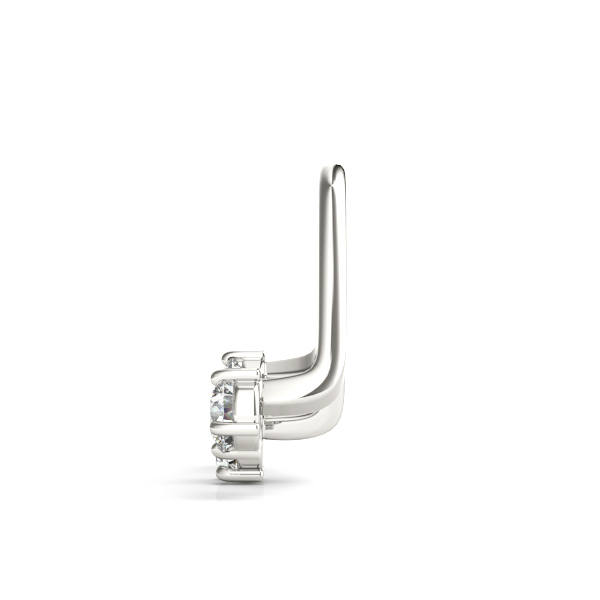   3 STONE JACKETS Earrings .15 Carat Total Weight   (Lab-Created) 0.18 C.T.W 10K yellow, white or rose gold - view 4