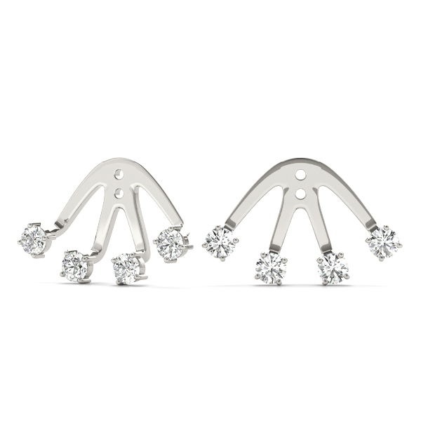 4-Stone Earring Jackets | USA Jewels