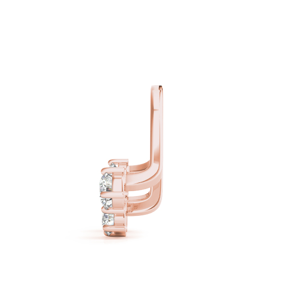   4-Stone Earring Jackets .15 Carat Total Weight   (Lab-Created) 0.16 C.T.W 10K yellow, white or rose gold - view 14