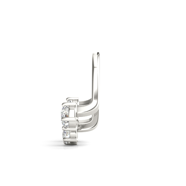   4-Stone Earring Jackets .15 Carat Total Weight   (Lab-Created) 0.16 C.T.W 10K yellow, white or rose gold - view 4