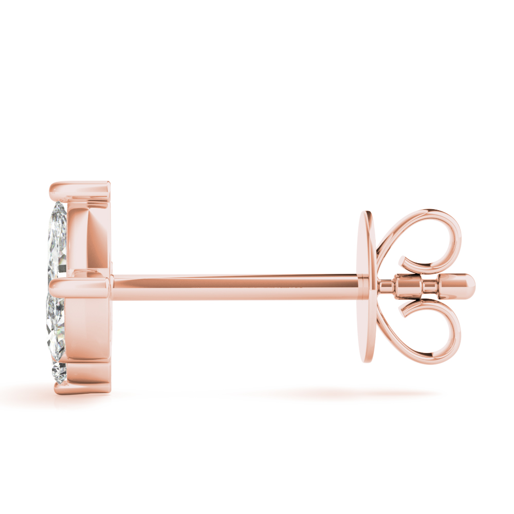   Marquise Floral Earrings 3/8 Carat Total Weight   (Lab-Created) 0.43 C.T.W 10K yellow, white or rose gold - view 14