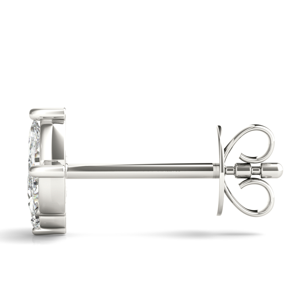   Marquise Floral Earrings 3/8 Carat Total Weight   (Lab-Created) 0.43 C.T.W 10K yellow, white or rose gold - view 4