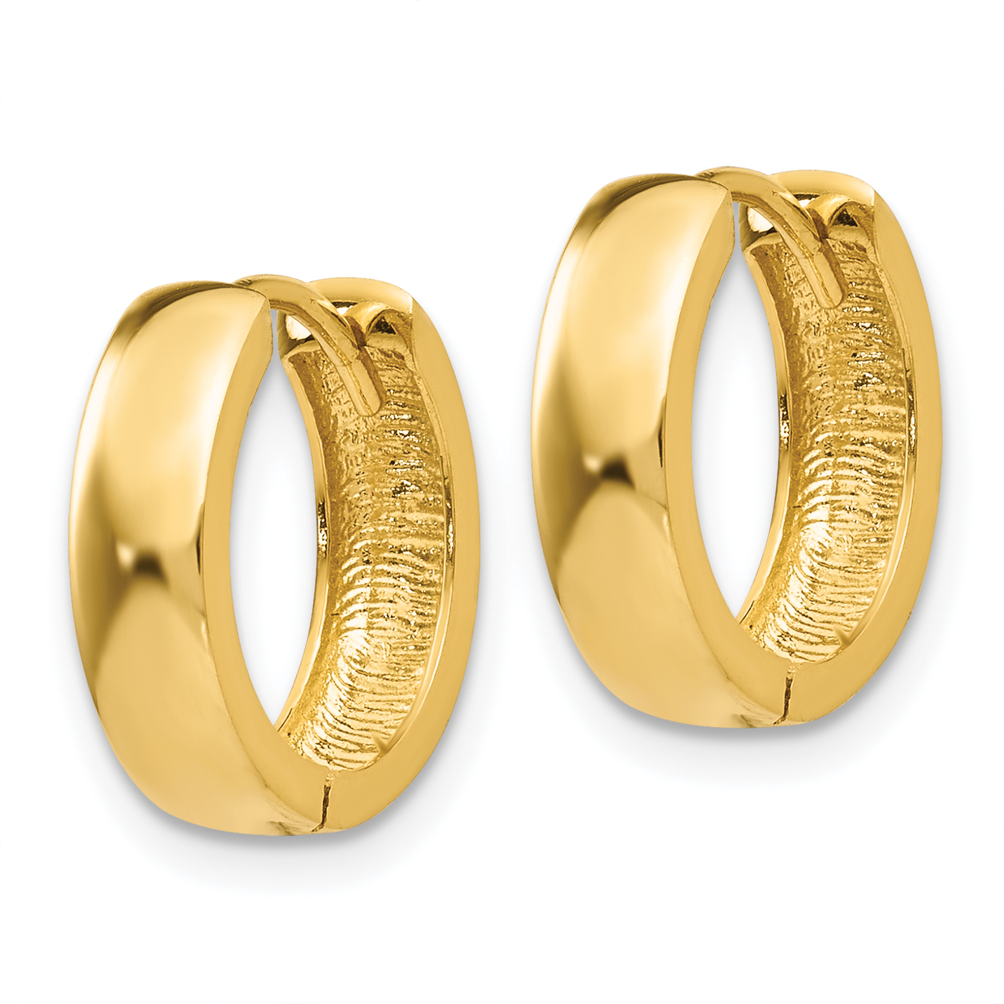  13 mm 14k Yellow Gold Circle Hinged Hoop Earrings  Unknown Friendly Weight 14K yellow gold - view 5