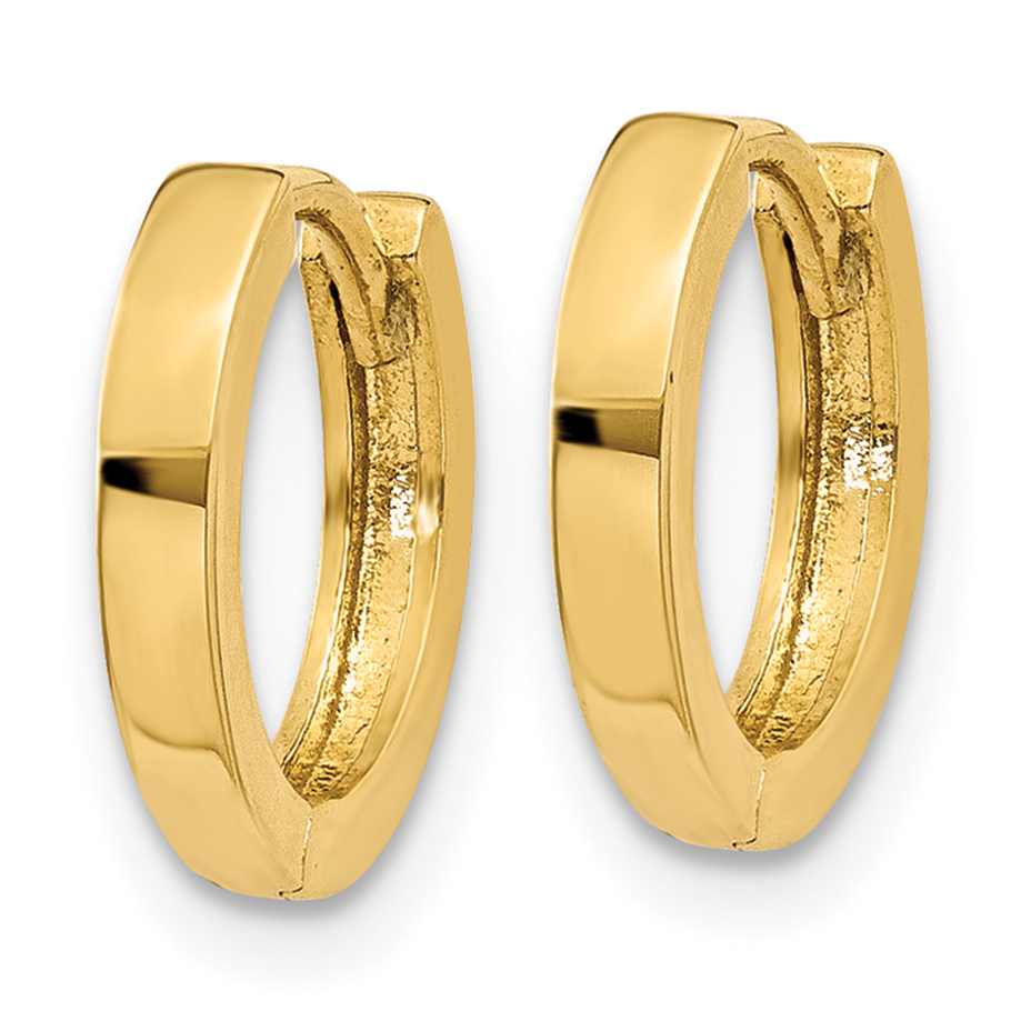  8 mm 14k Yellow Gold Circle Hinged Hoop Earrings  Unknown Friendly Weight 14K yellow gold
