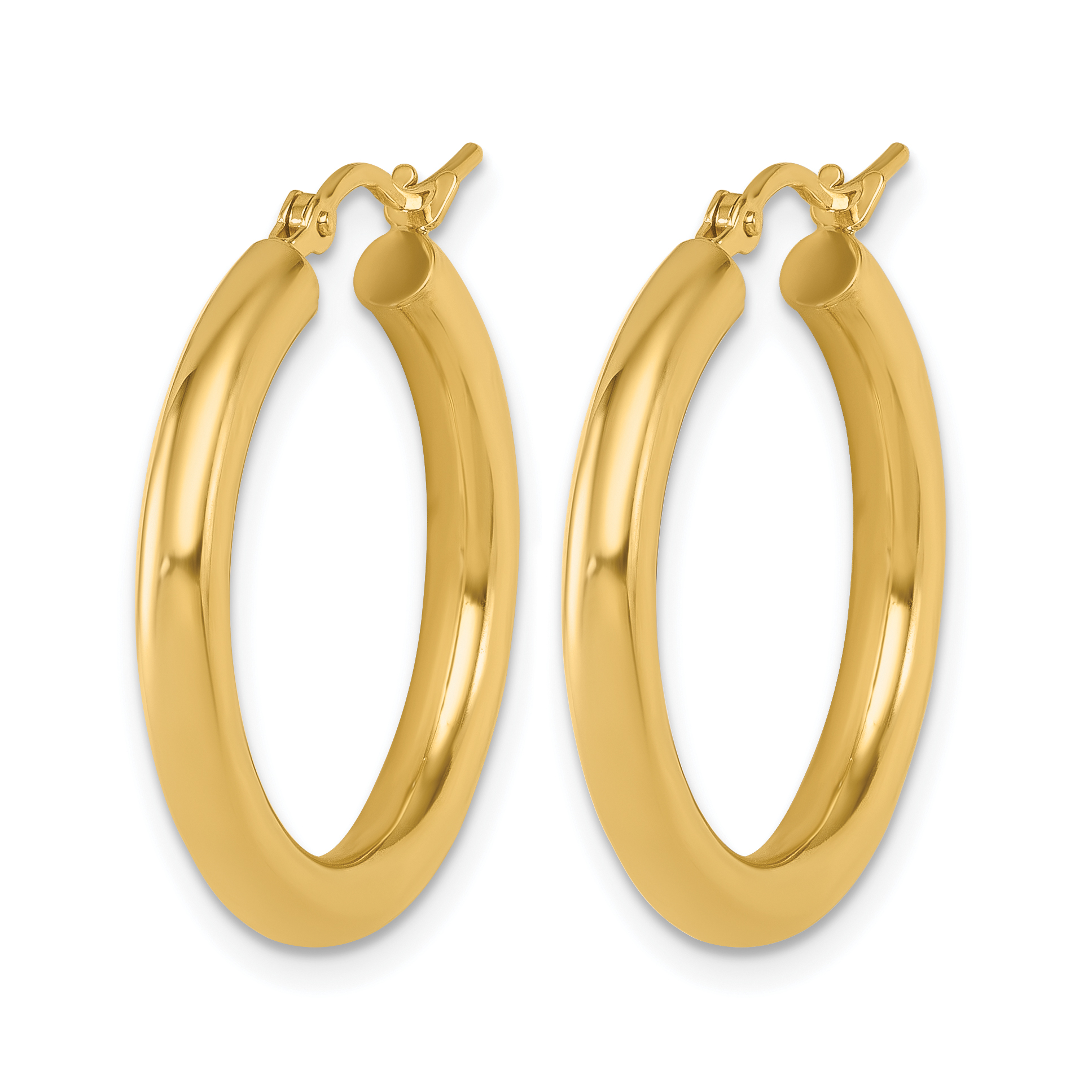  12 mm 10k Yellow Gold Leslie's Gold Classic Polished Hoop Earrings  Unknown Friendly Weight 10K yellow gold - view 34