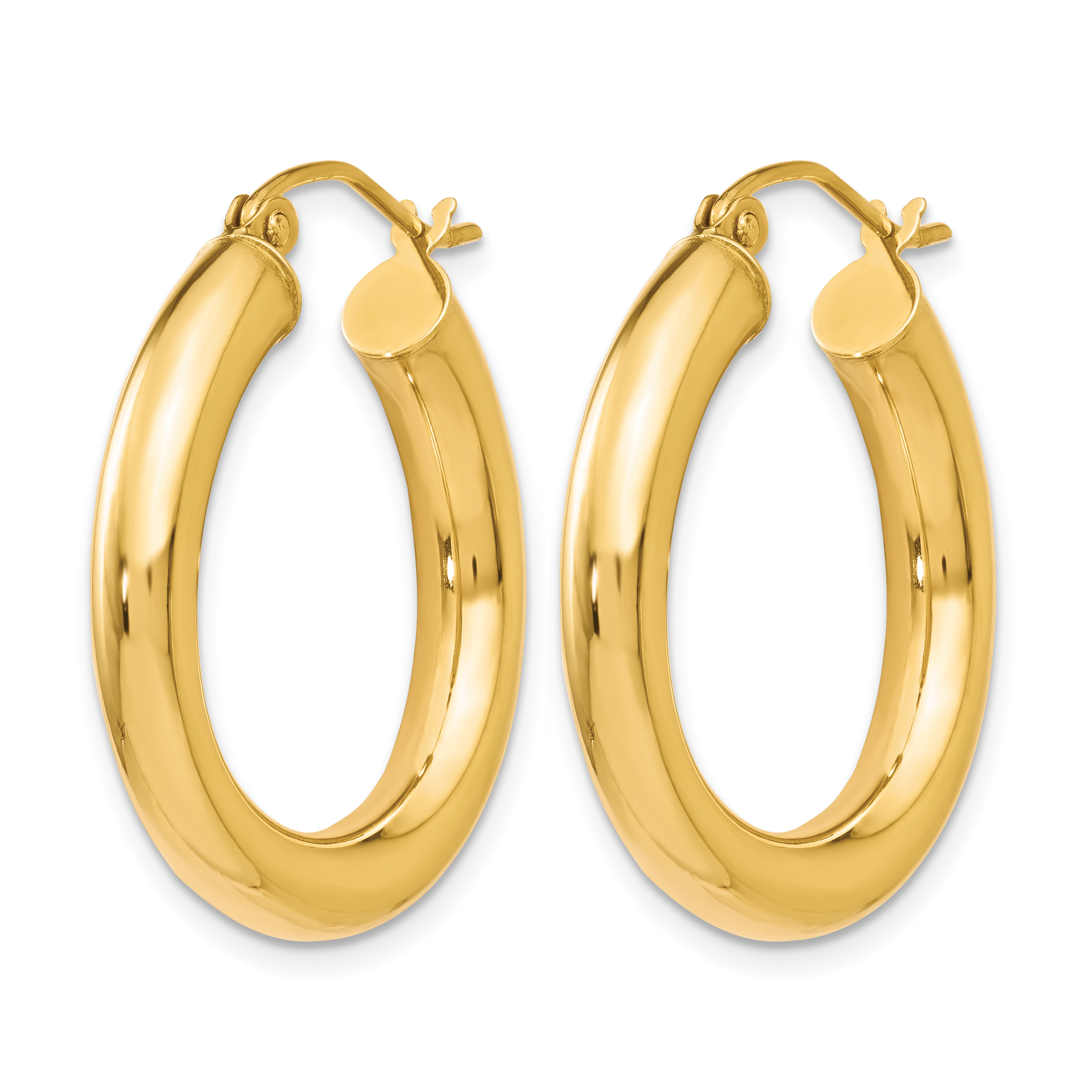  12 mm 10k Yellow Gold Leslie's Gold Classic Polished Hoop Earrings  Unknown Friendly Weight 10K yellow gold - view 39