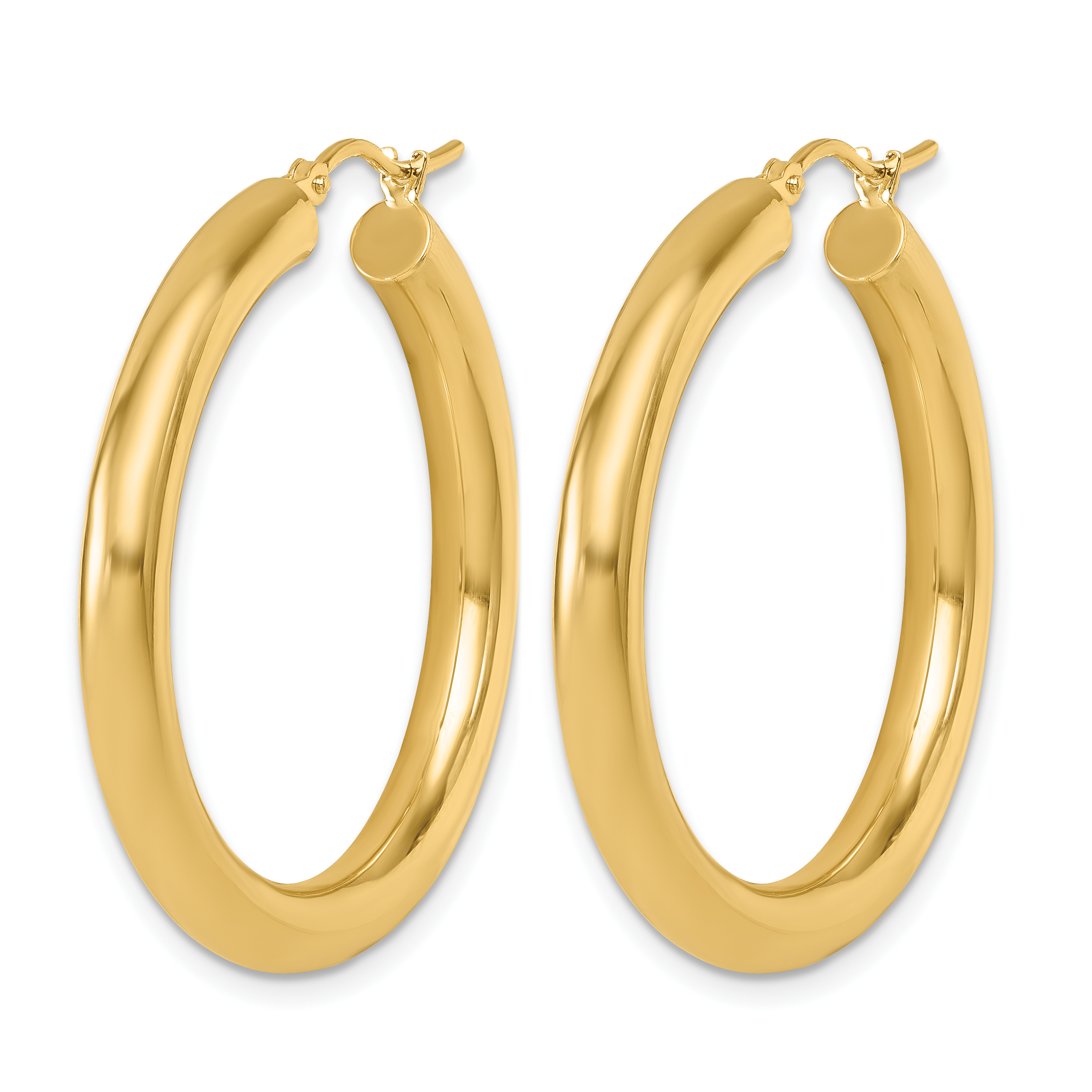  12 mm 10k Yellow Gold Leslie's Gold Classic Polished Hoop Earrings  Unknown Friendly Weight 10K yellow gold - view 57