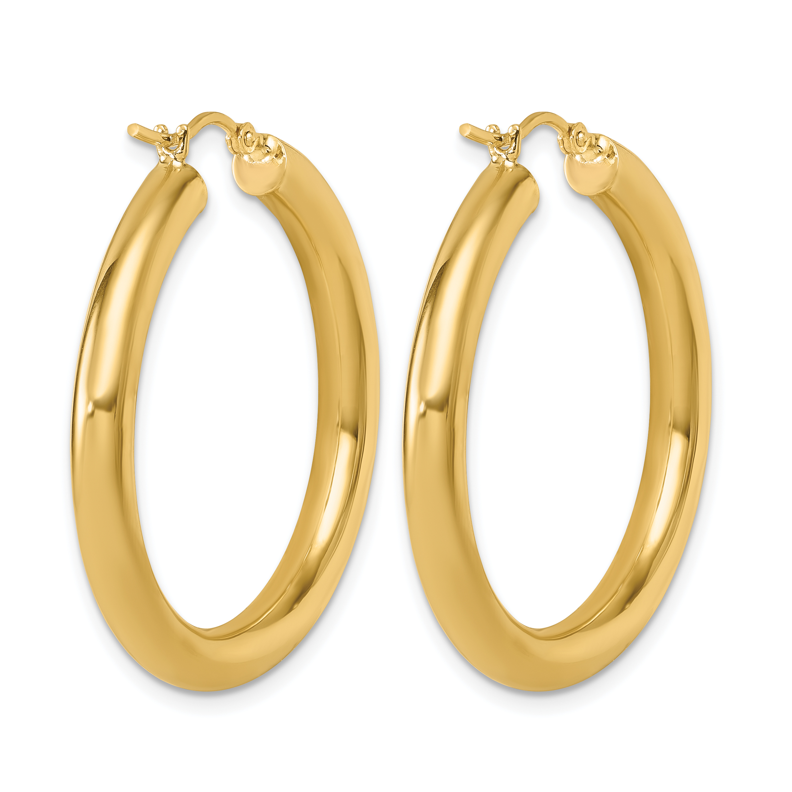  12 mm 10k Yellow Gold Leslie's Gold Classic Polished Hoop Earrings  Unknown Friendly Weight 10K yellow gold - view 59