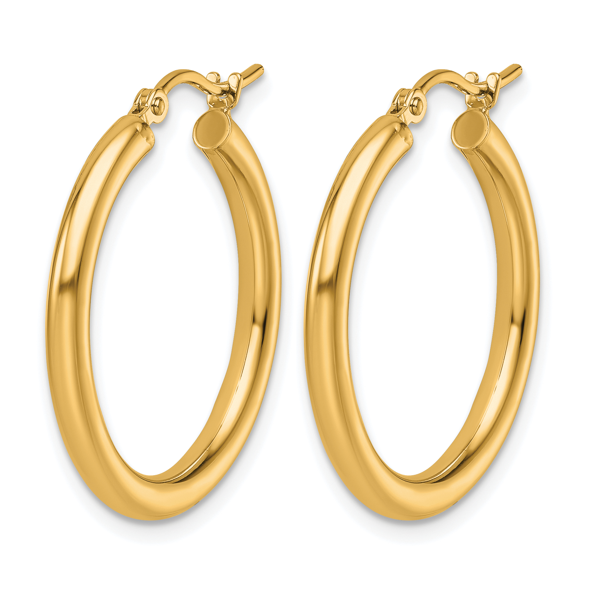  12 mm 10k Yellow Gold Leslie's Gold Classic Polished Hoop Earrings  Unknown Friendly Weight 10K yellow gold - view 43
