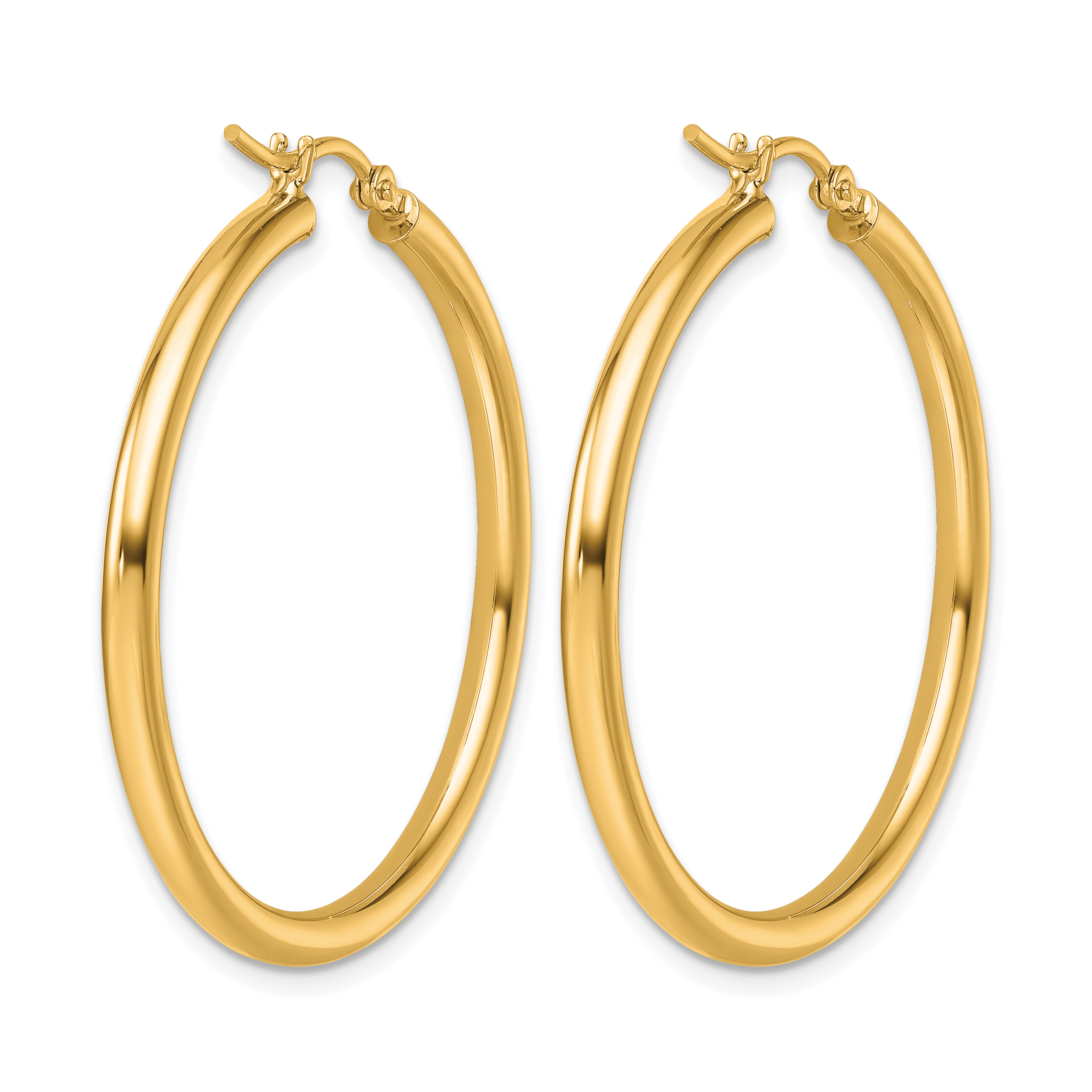  12 mm 10k Yellow Gold Leslie's Gold Classic Polished Hoop Earrings  Unknown Friendly Weight 10K yellow gold - view 63