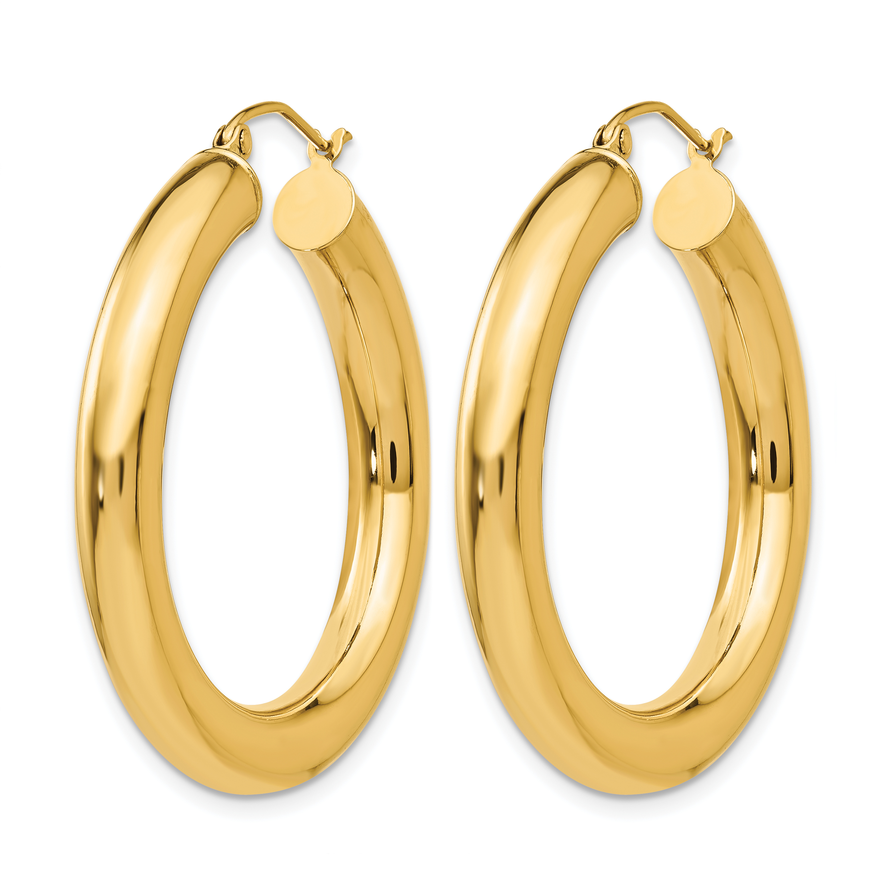  12 mm 10k Yellow Gold Leslie's Gold Classic Polished Hoop Earrings  Unknown Friendly Weight 10K yellow gold - view 66