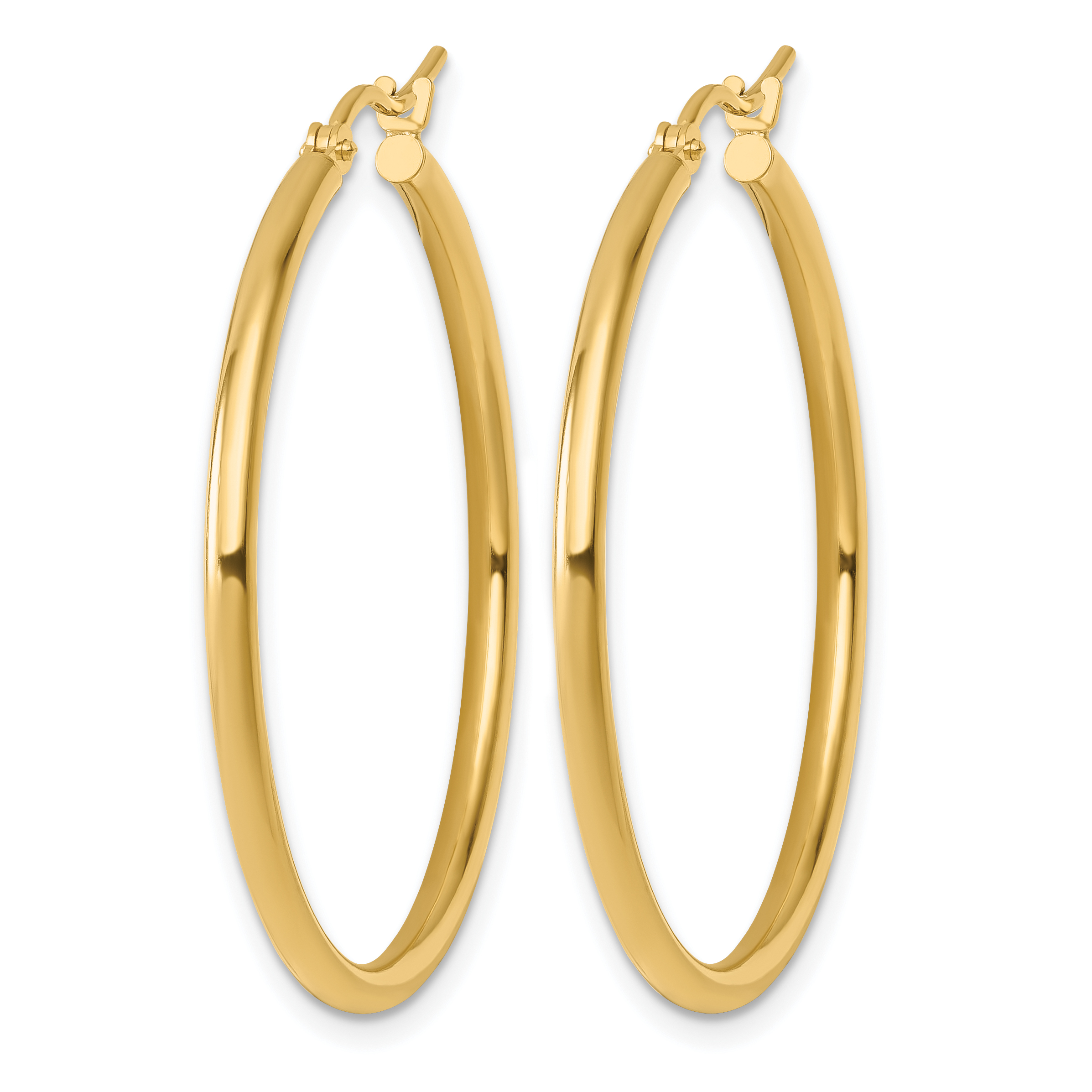  12 mm 10k Yellow Gold Leslie's Gold Classic Polished Hoop Earrings  Unknown Friendly Weight 10K yellow gold - view 69