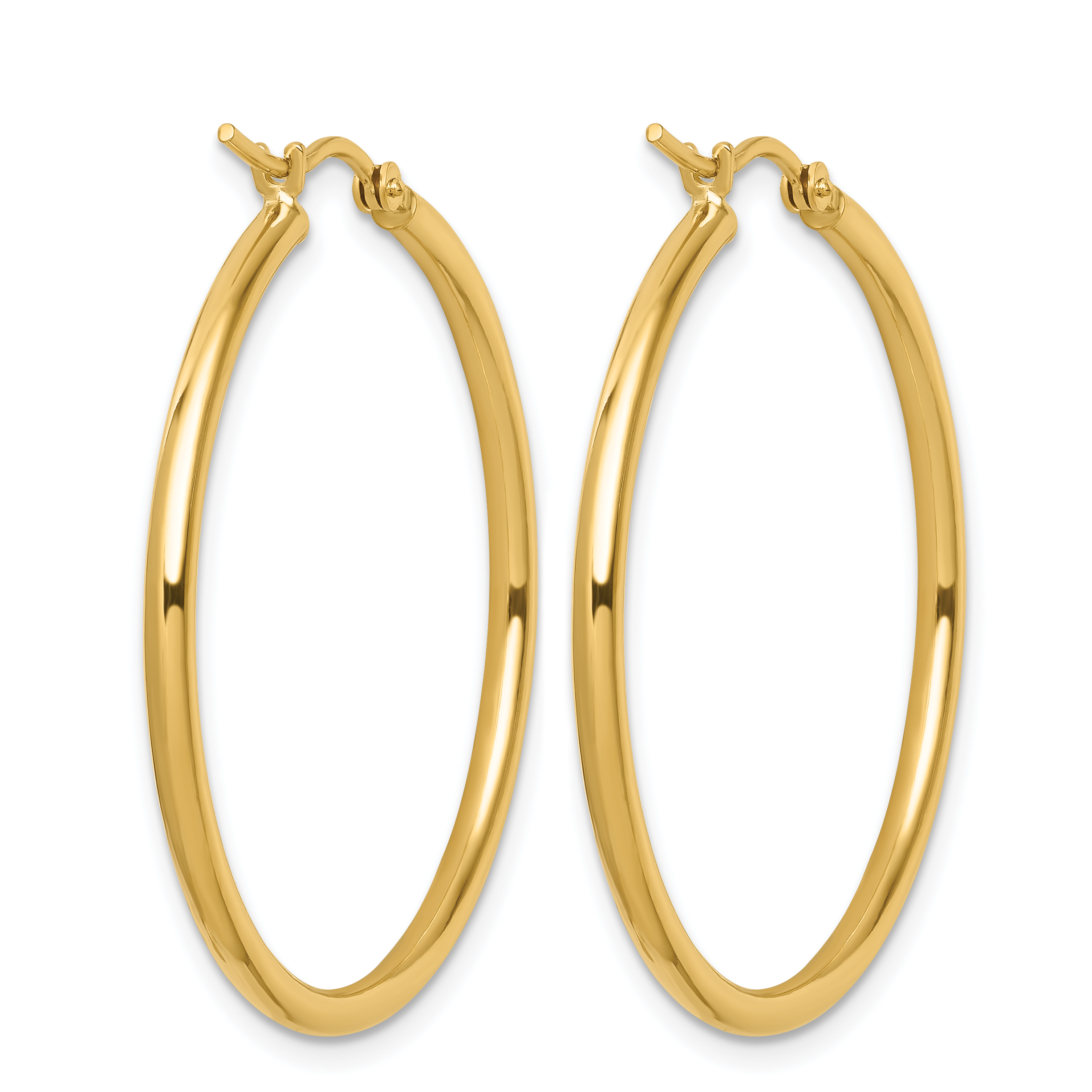  12 mm 10k Yellow Gold Leslie's Gold Classic Polished Hoop Earrings  Unknown Friendly Weight 10K yellow gold - view 71
