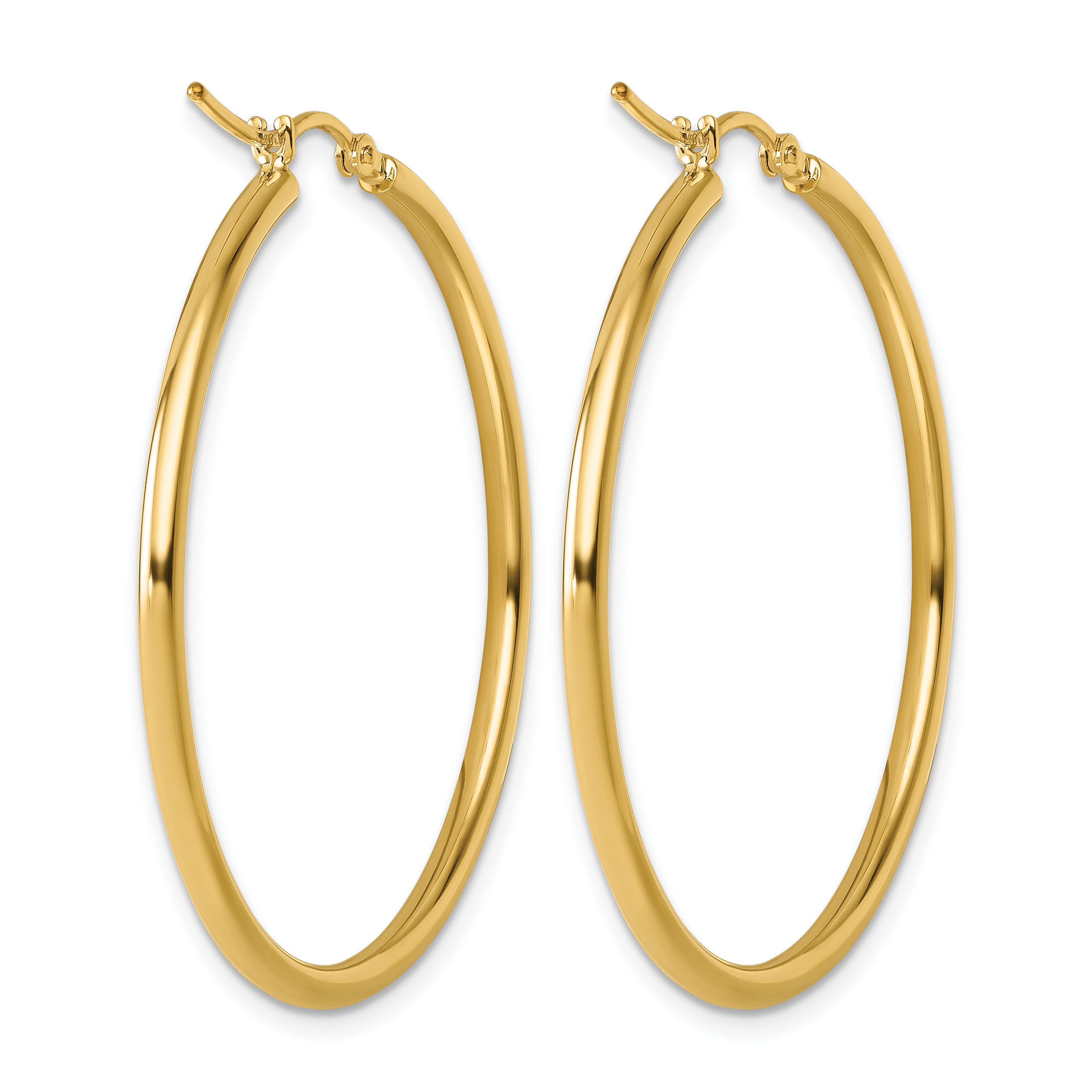  12 mm 10k Yellow Gold Leslie's Gold Classic Polished Hoop Earrings  Unknown Friendly Weight 10K yellow gold - view 82