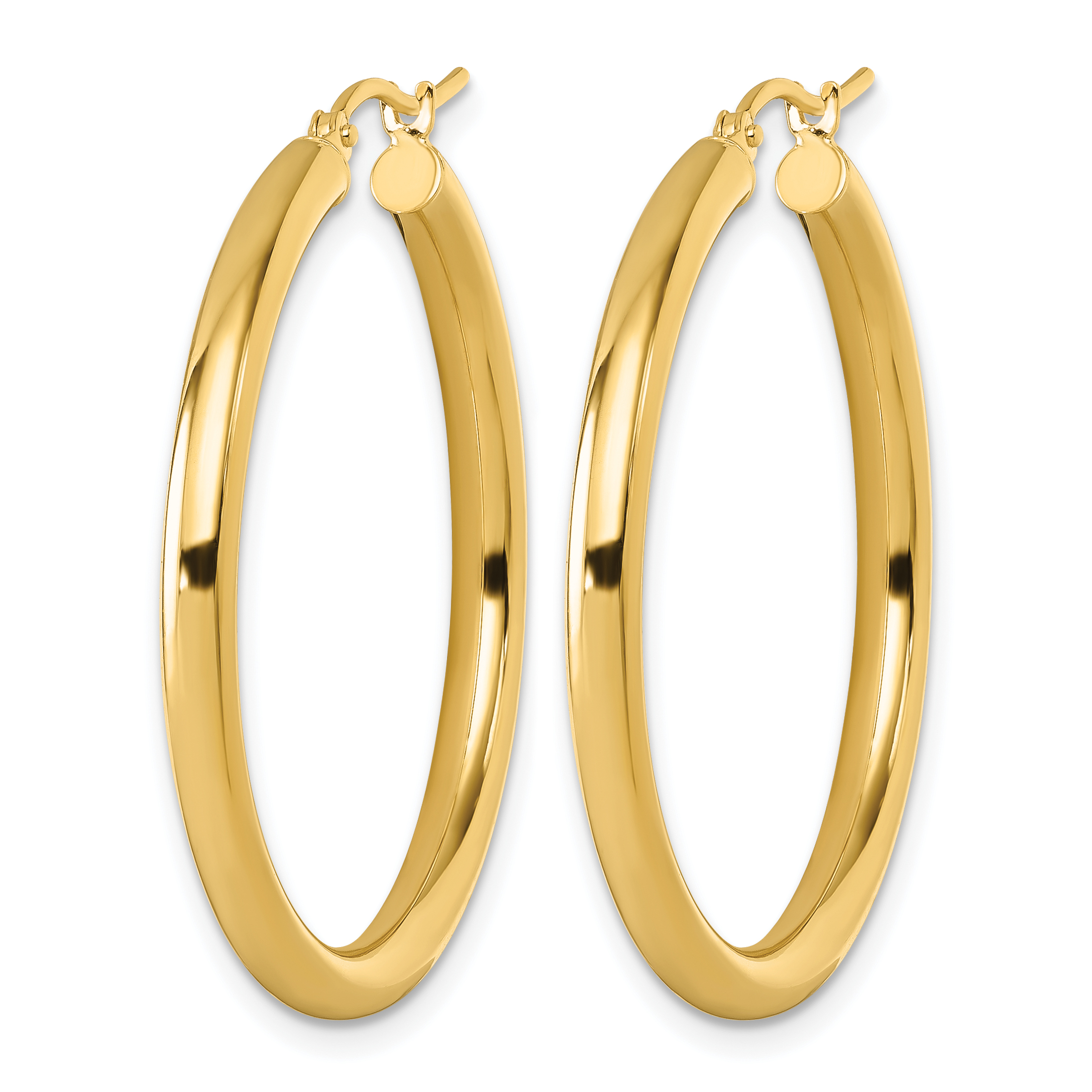  12 mm 10k Yellow Gold Leslie's Gold Classic Polished Hoop Earrings  Unknown Friendly Weight 10K yellow gold - view 75