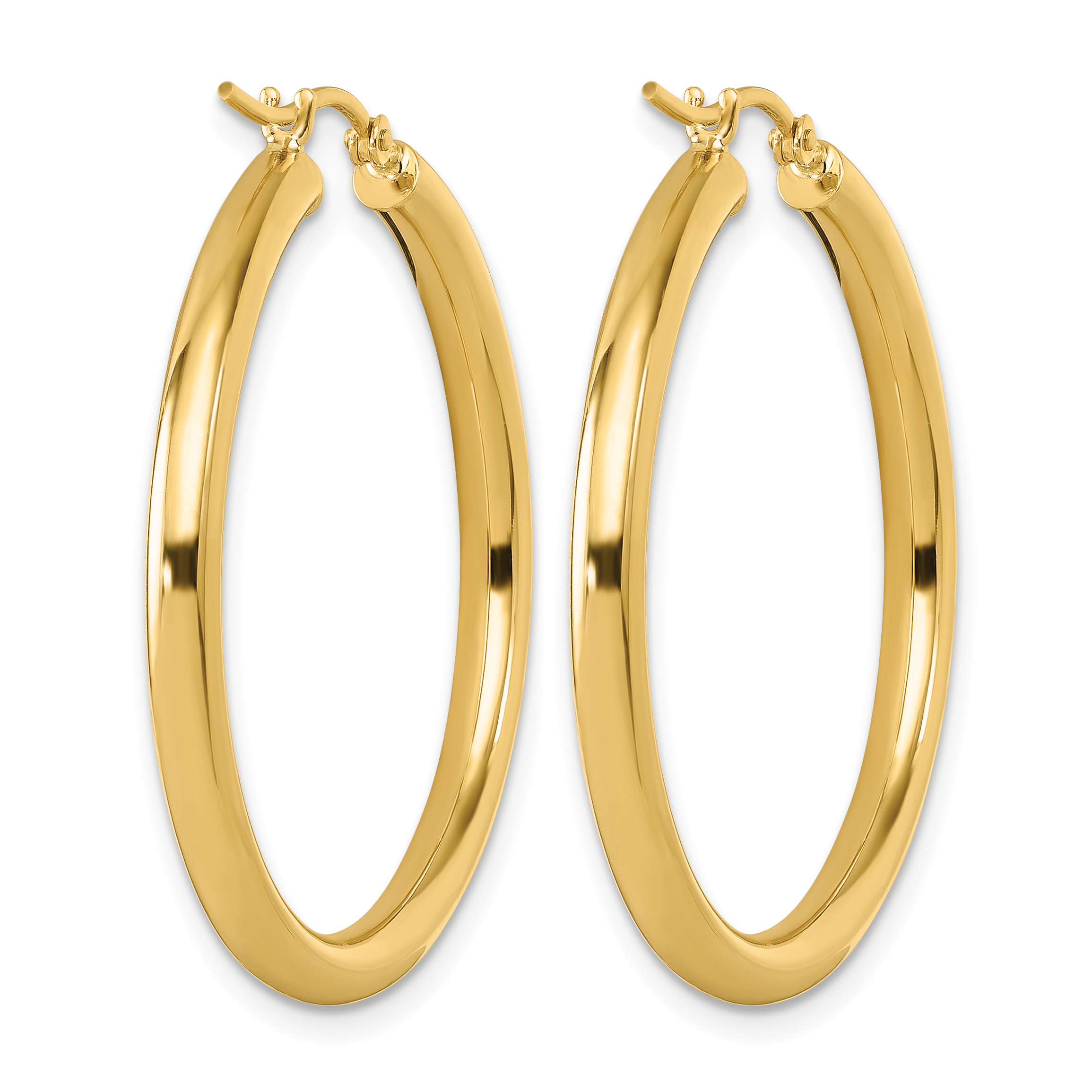  12 mm 10k Yellow Gold Leslie's Gold Classic Polished Hoop Earrings  Unknown Friendly Weight 10K yellow gold - view 77