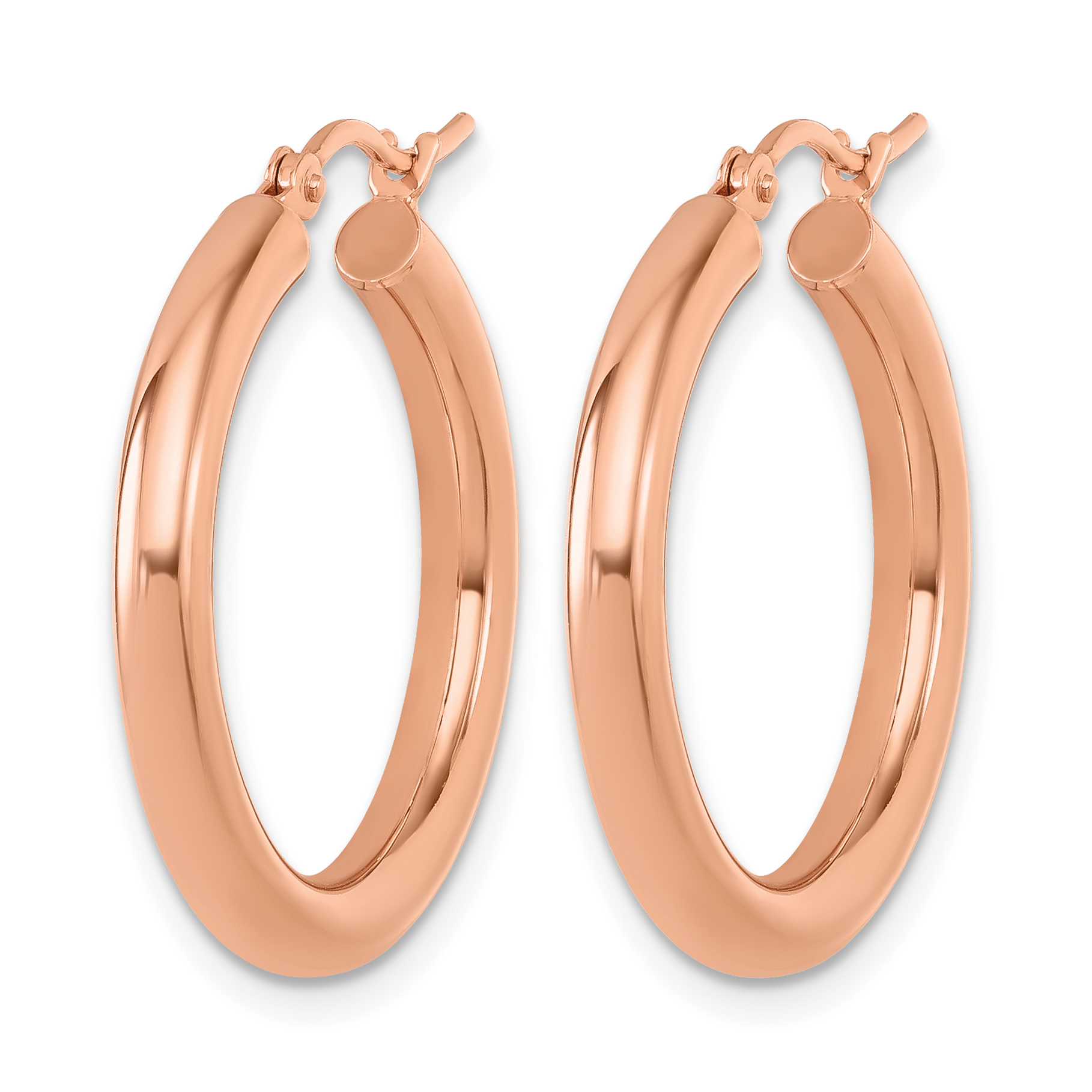  12 mm 14k Rose Gold Leslie's Gold Classic Polished Hoop Earrings  Unknown Friendly Weight 14K rose gold - view 44