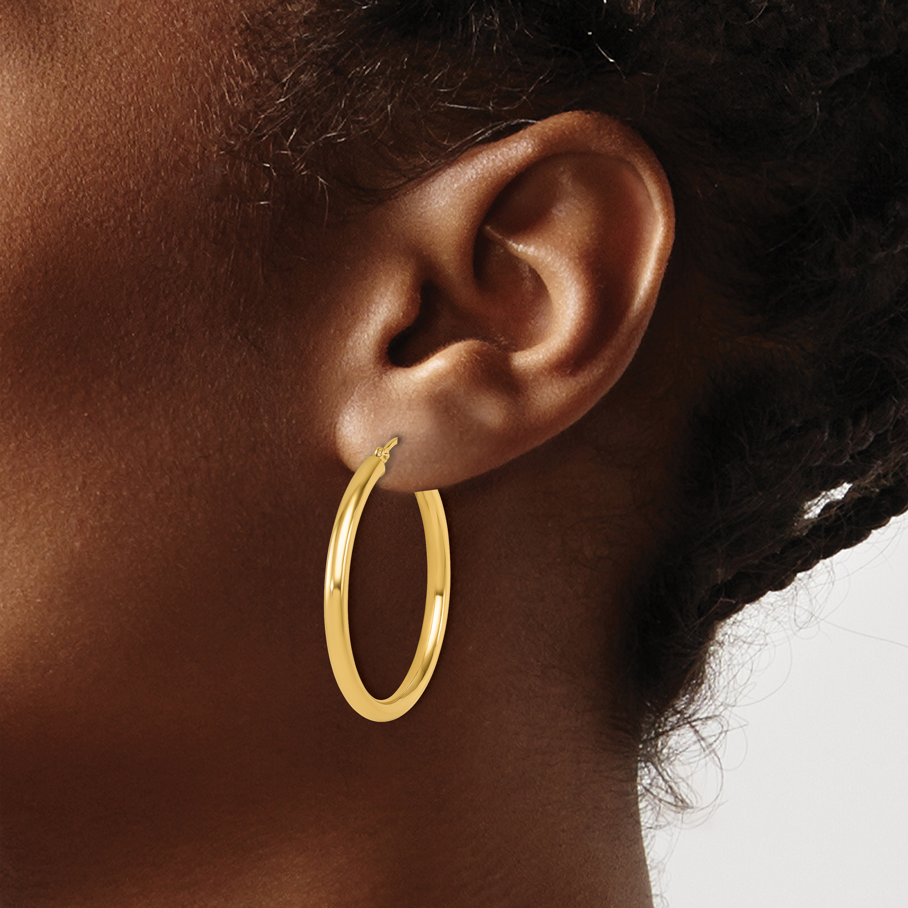  12 mm 14k Yellow Gold Leslie's Gold Classic Polished Hoop Earrings  Unknown Friendly Weight 14K yellow gold - view 99
