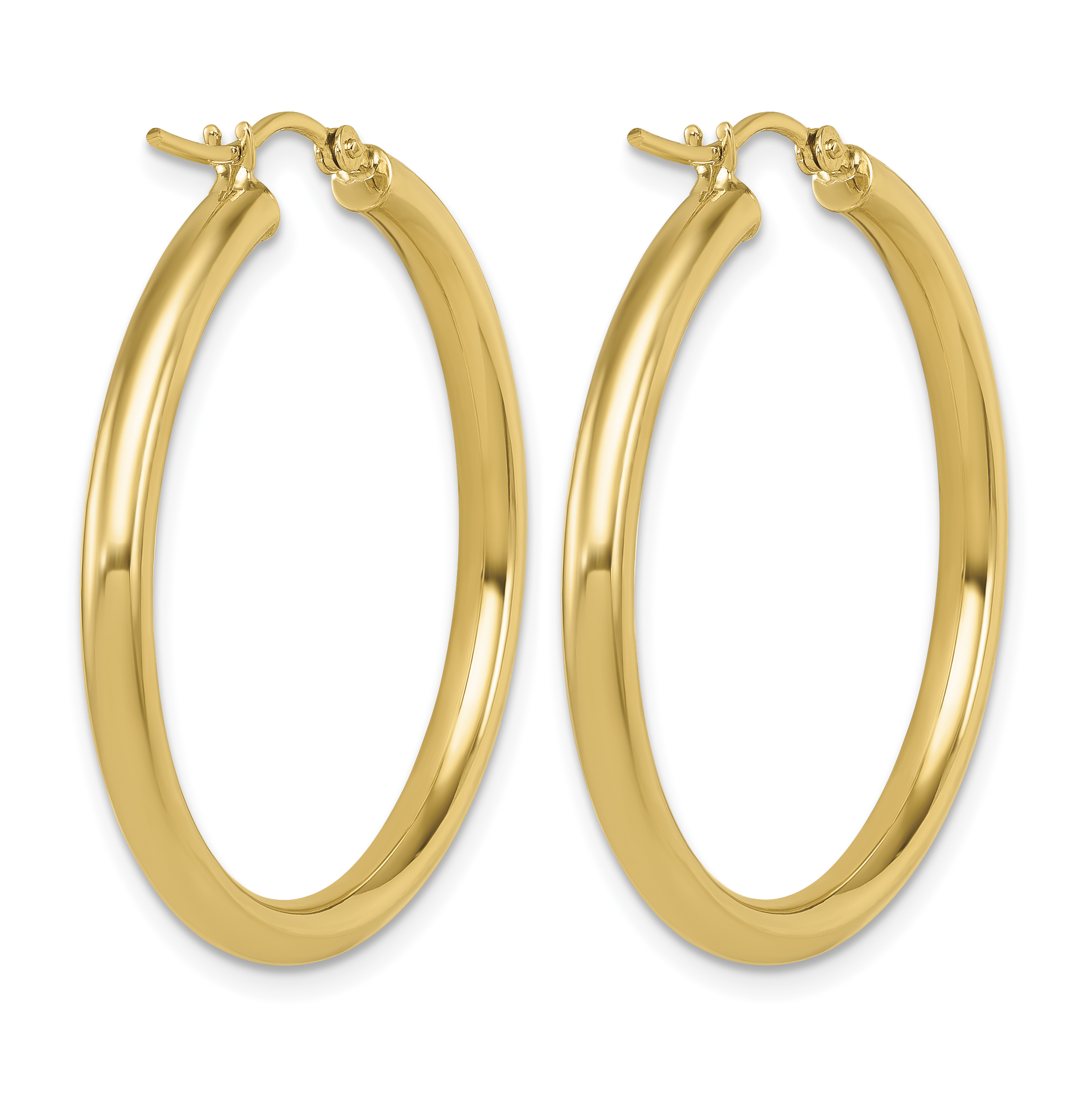  12 mm 14k Yellow Gold Leslie's Gold Classic Polished Hoop Earrings  Unknown Friendly Weight 14K yellow gold - view 100
