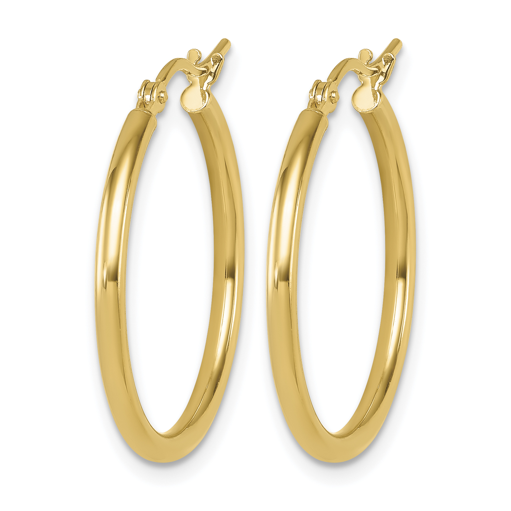  12 mm 14k Yellow Gold Leslie's Gold Classic Polished Hoop Earrings  Unknown Friendly Weight 14K yellow gold - view 51