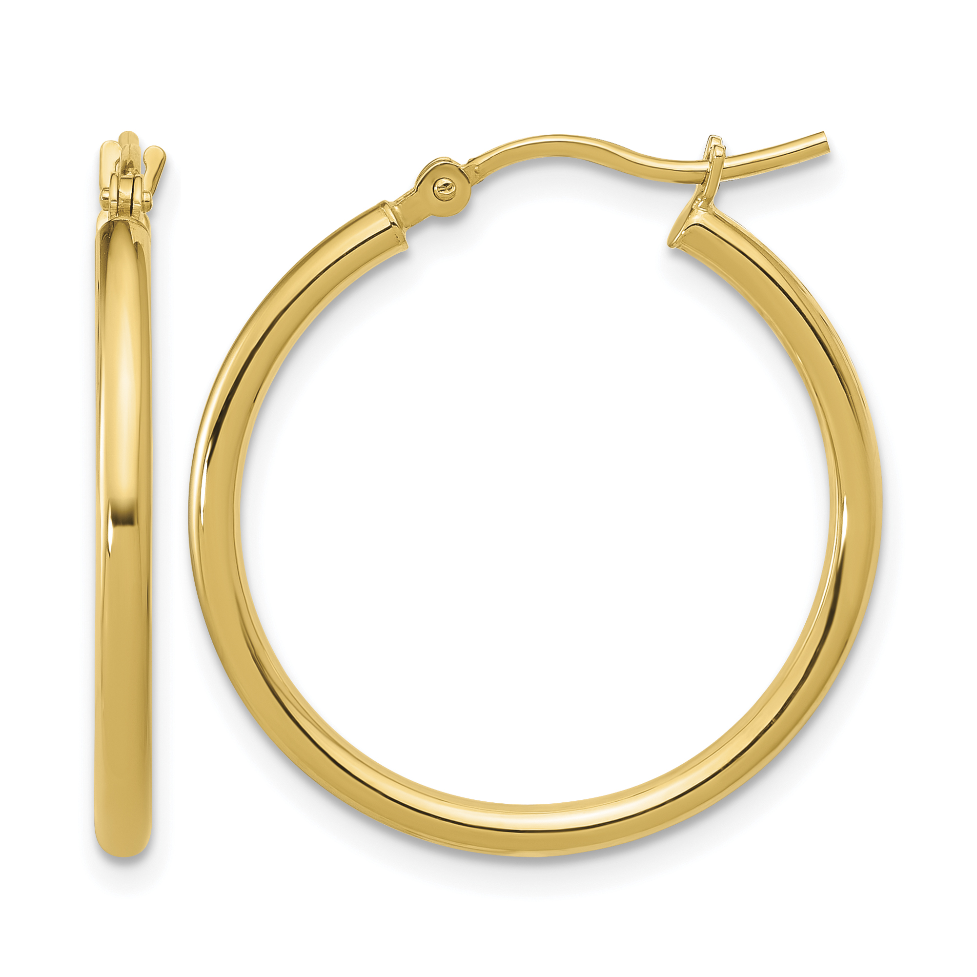  12 mm 14k Yellow Gold Leslie's Gold Classic Polished Hoop Earrings  Unknown Friendly Weight 14K yellow gold - view 56