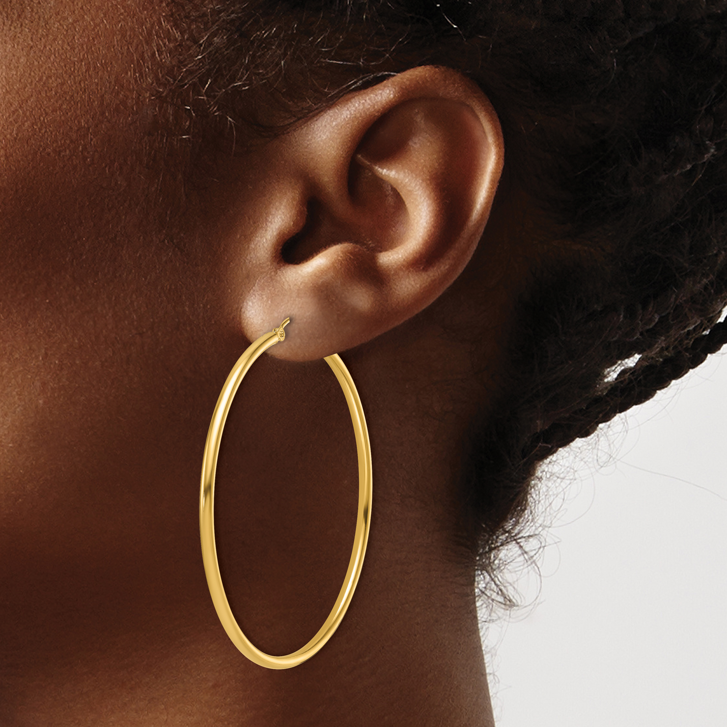  12 mm 14k Yellow Gold Leslie's Gold Classic Polished Hoop Earrings  Unknown Friendly Weight 14K yellow gold - view 168