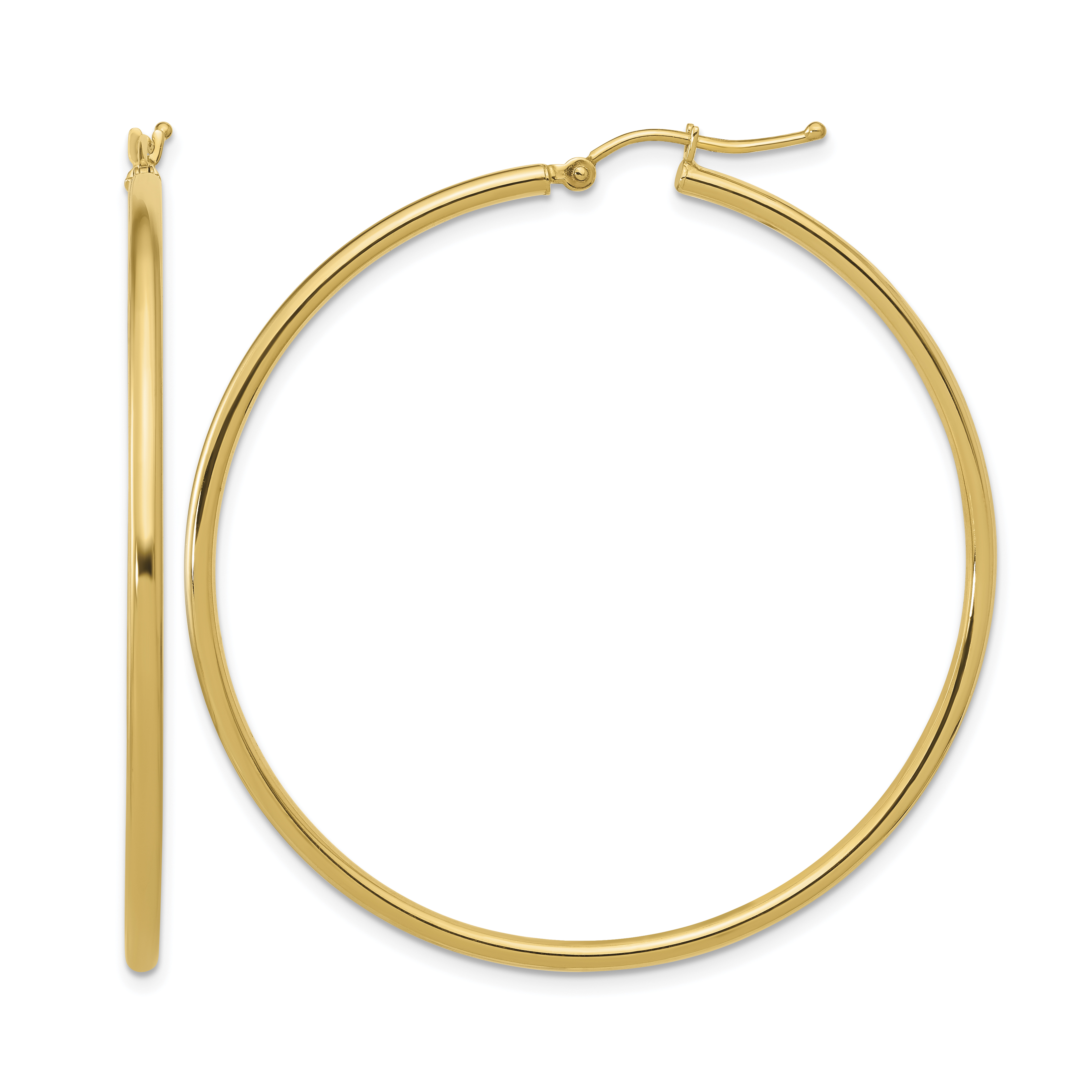  12 mm 14k Yellow Gold Leslie's Gold Classic Polished Hoop Earrings  Unknown Friendly Weight 14K yellow gold - view 171
