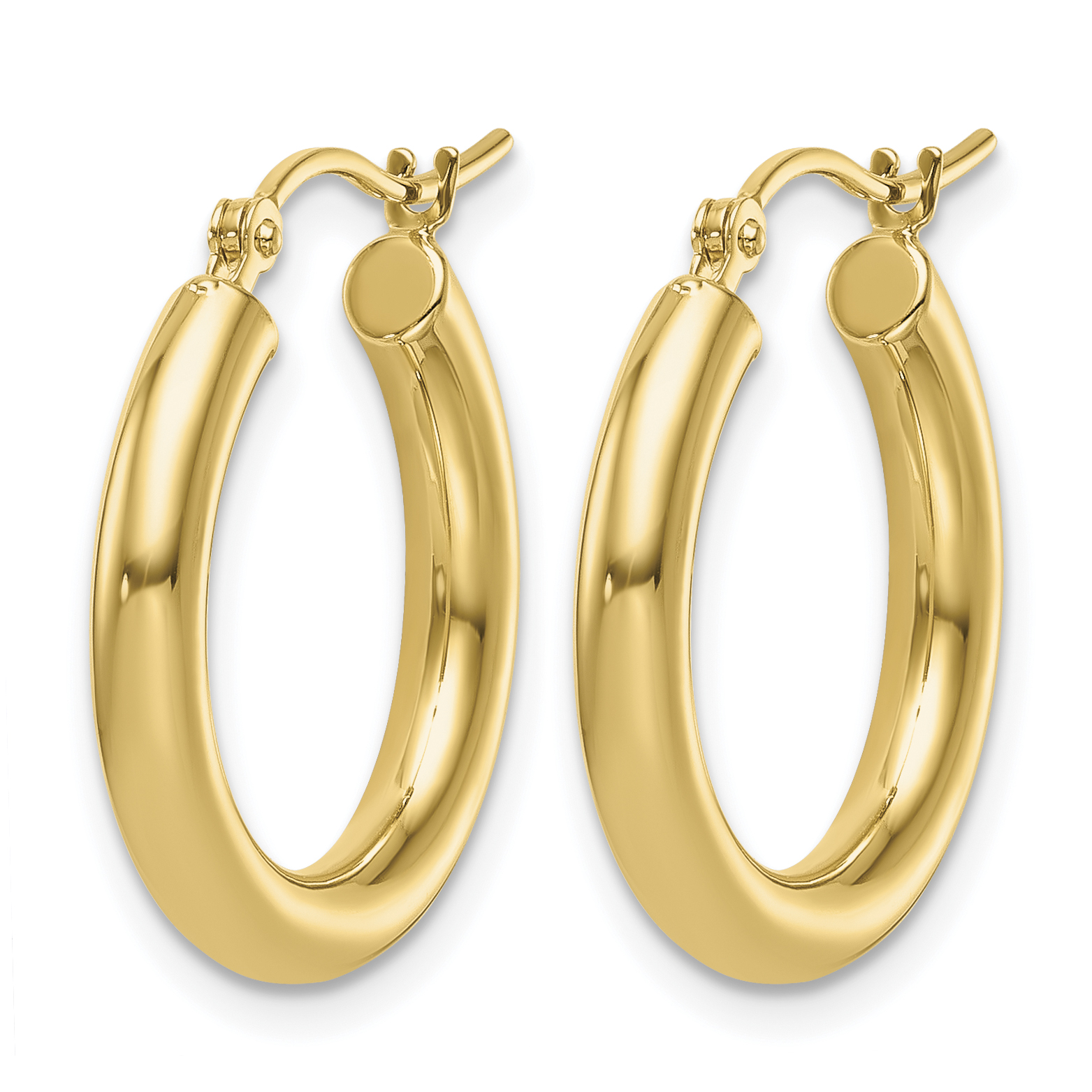  12 mm 14k Yellow Gold Leslie's Gold Classic Polished Hoop Earrings  Unknown Friendly Weight 14K yellow gold - view 29
