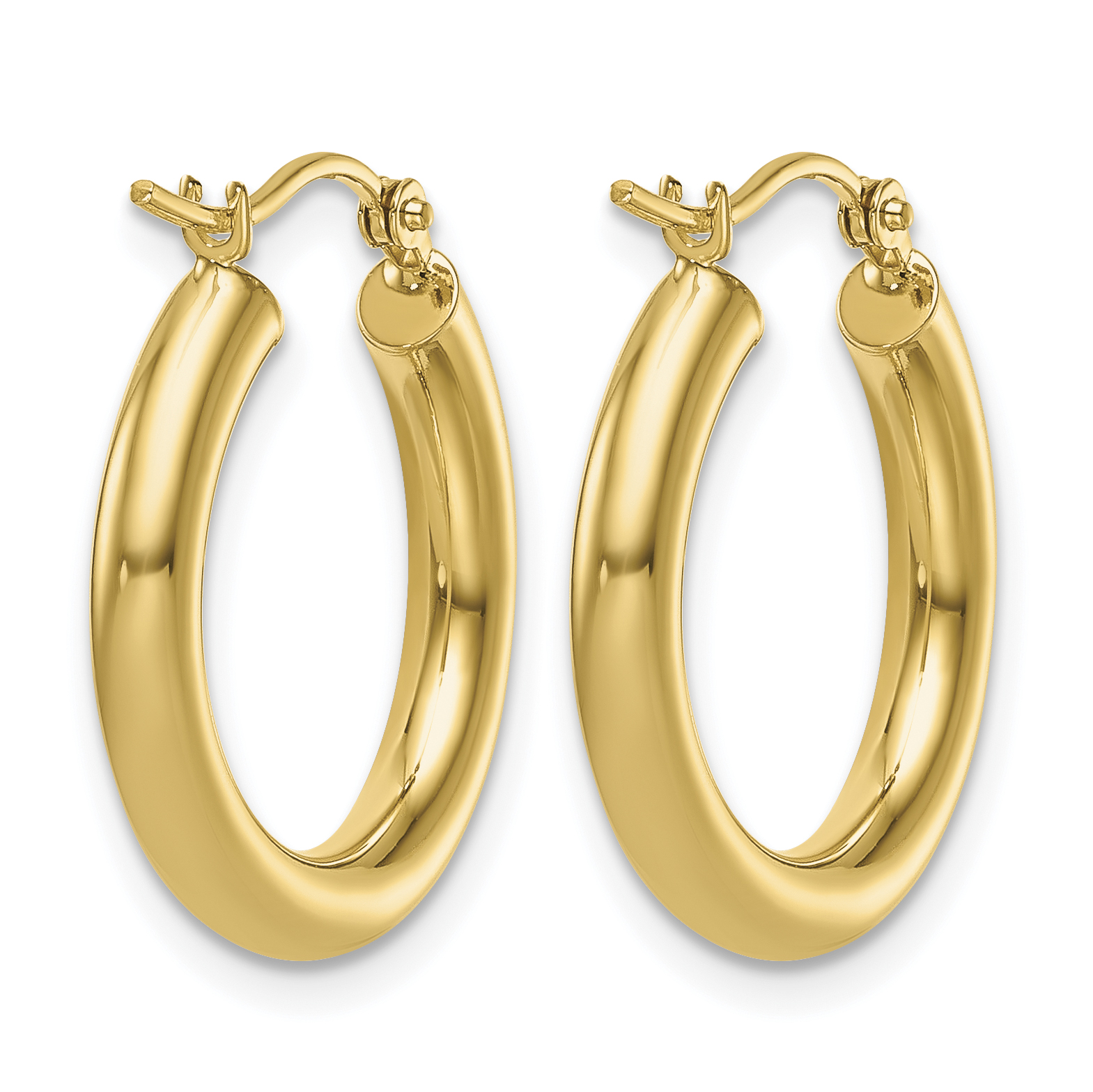 12 mm 14k Yellow Gold Leslie's Gold Classic Polished Hoop Earrings  Unknown Friendly Weight 14K yellow gold - view 31