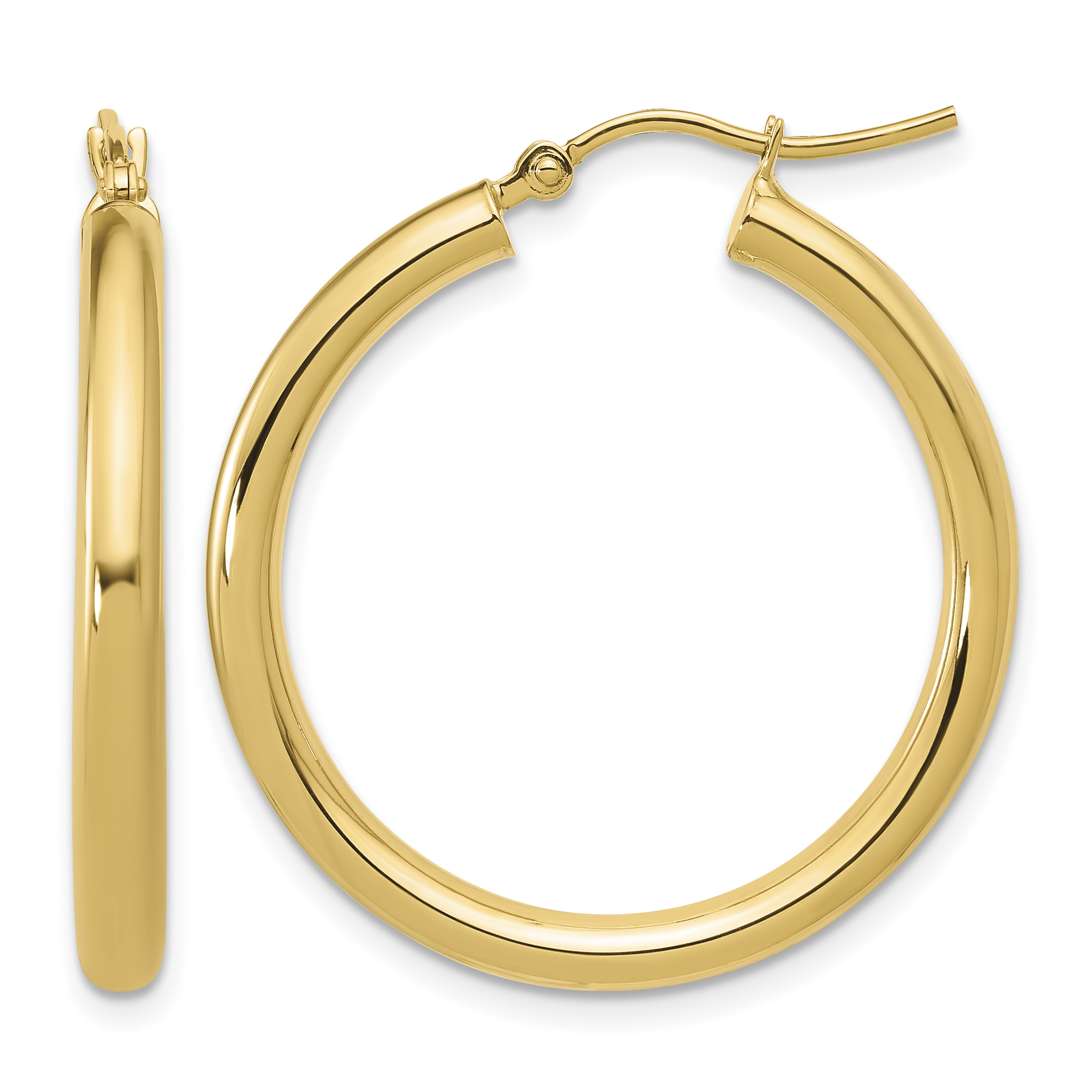  12 mm 14k Yellow Gold Leslie's Gold Classic Polished Hoop Earrings  Unknown Friendly Weight 14K yellow gold - view 78