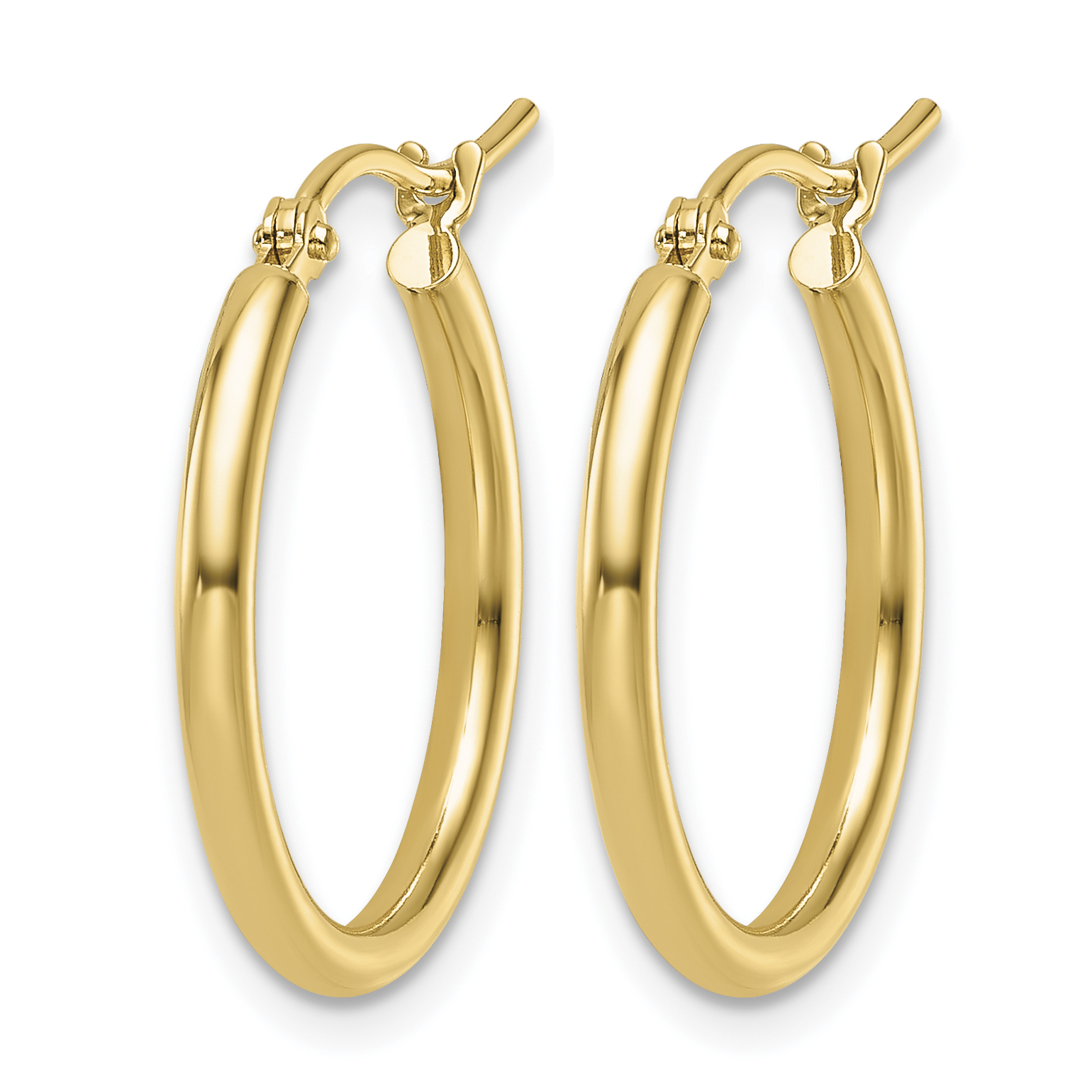  12 mm 14k Yellow Gold Leslie's Gold Classic Polished Hoop Earrings  Unknown Friendly Weight 14K yellow gold - view 34