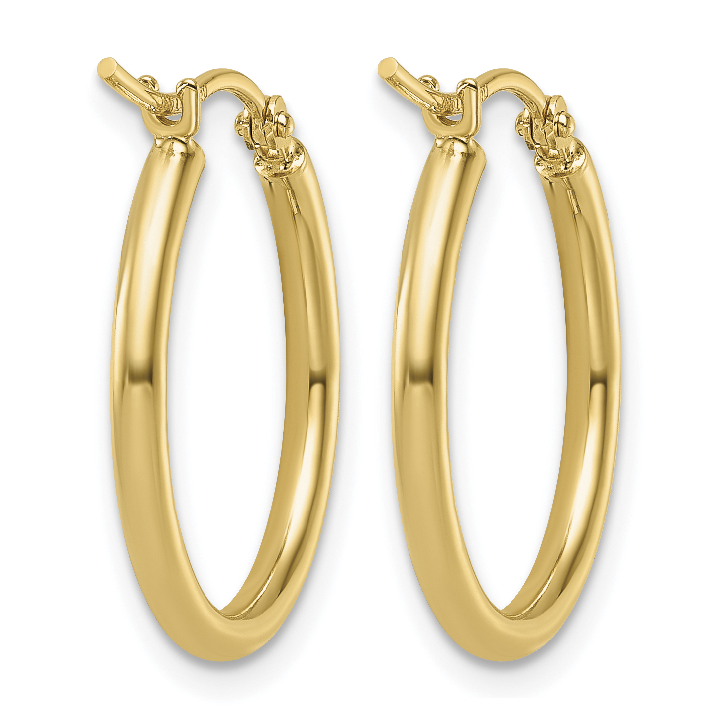  12 mm 14k Yellow Gold Leslie's Gold Classic Polished Hoop Earrings  Unknown Friendly Weight 14K yellow gold - view 36