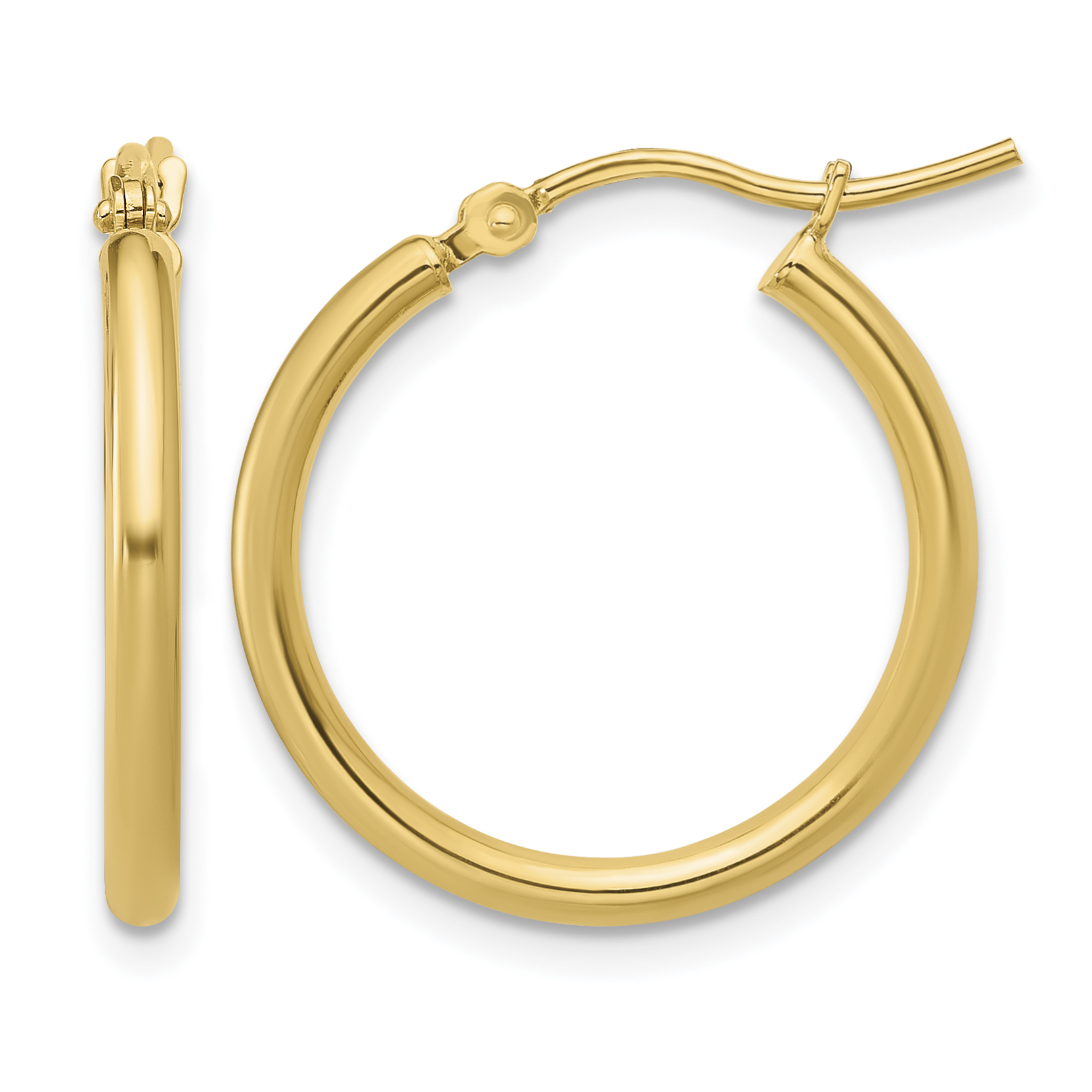  12 mm 14k Yellow Gold Leslie's Gold Classic Polished Hoop Earrings  Unknown Friendly Weight 14K yellow gold - view 38