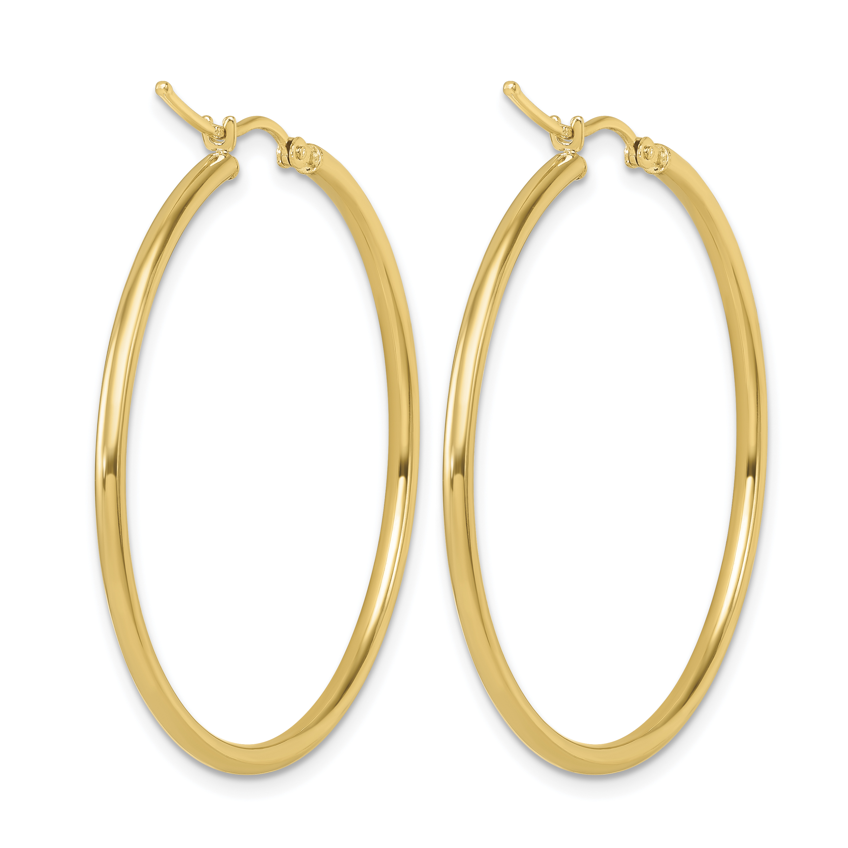  12 mm 14k Yellow Gold Leslie's Gold Classic Polished Hoop Earrings  Unknown Friendly Weight 14K yellow gold - view 124