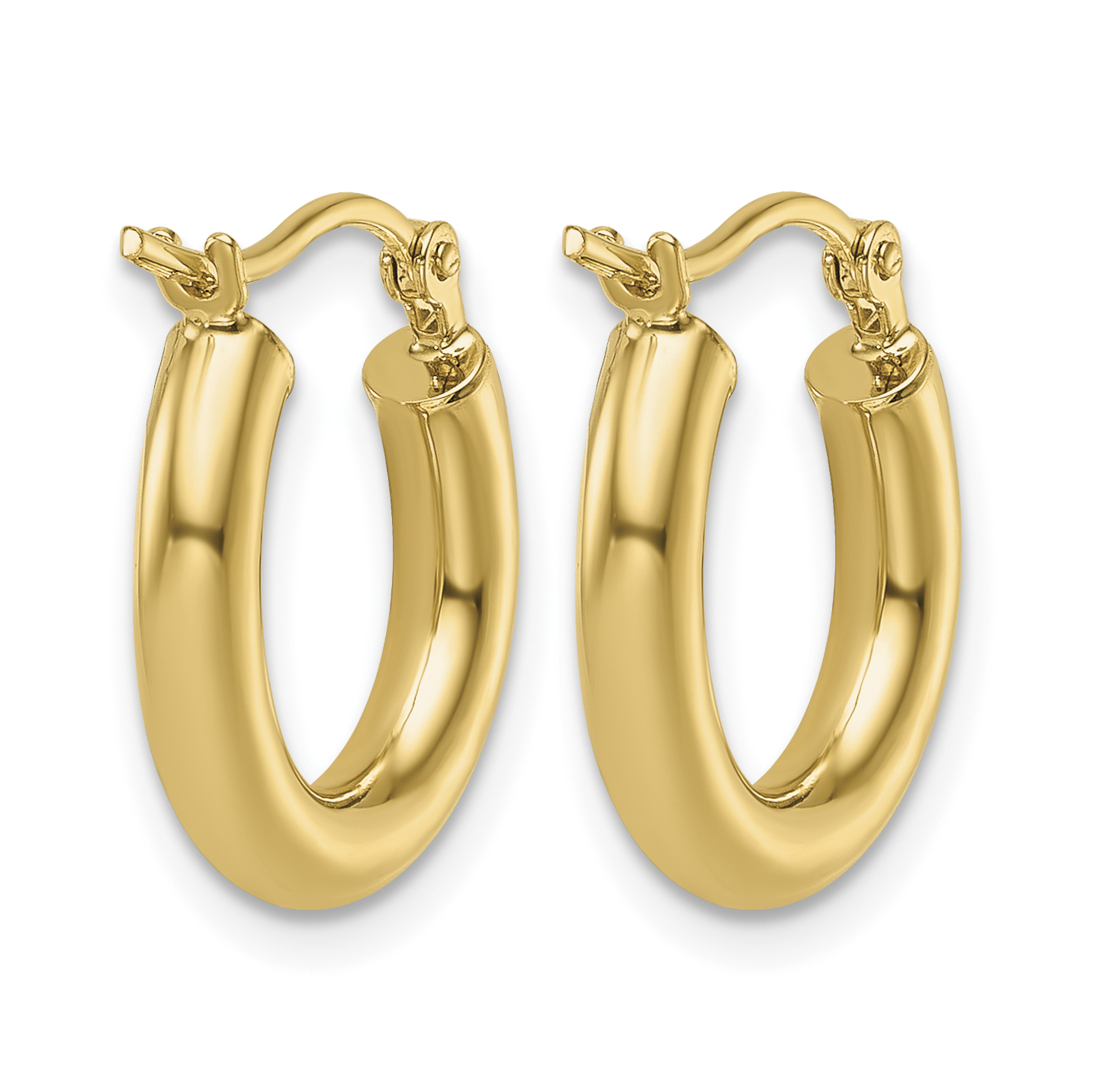  12 mm 14k Yellow Gold Leslie's Gold Classic Polished Hoop Earrings  Unknown Friendly Weight 14K yellow gold - view 8