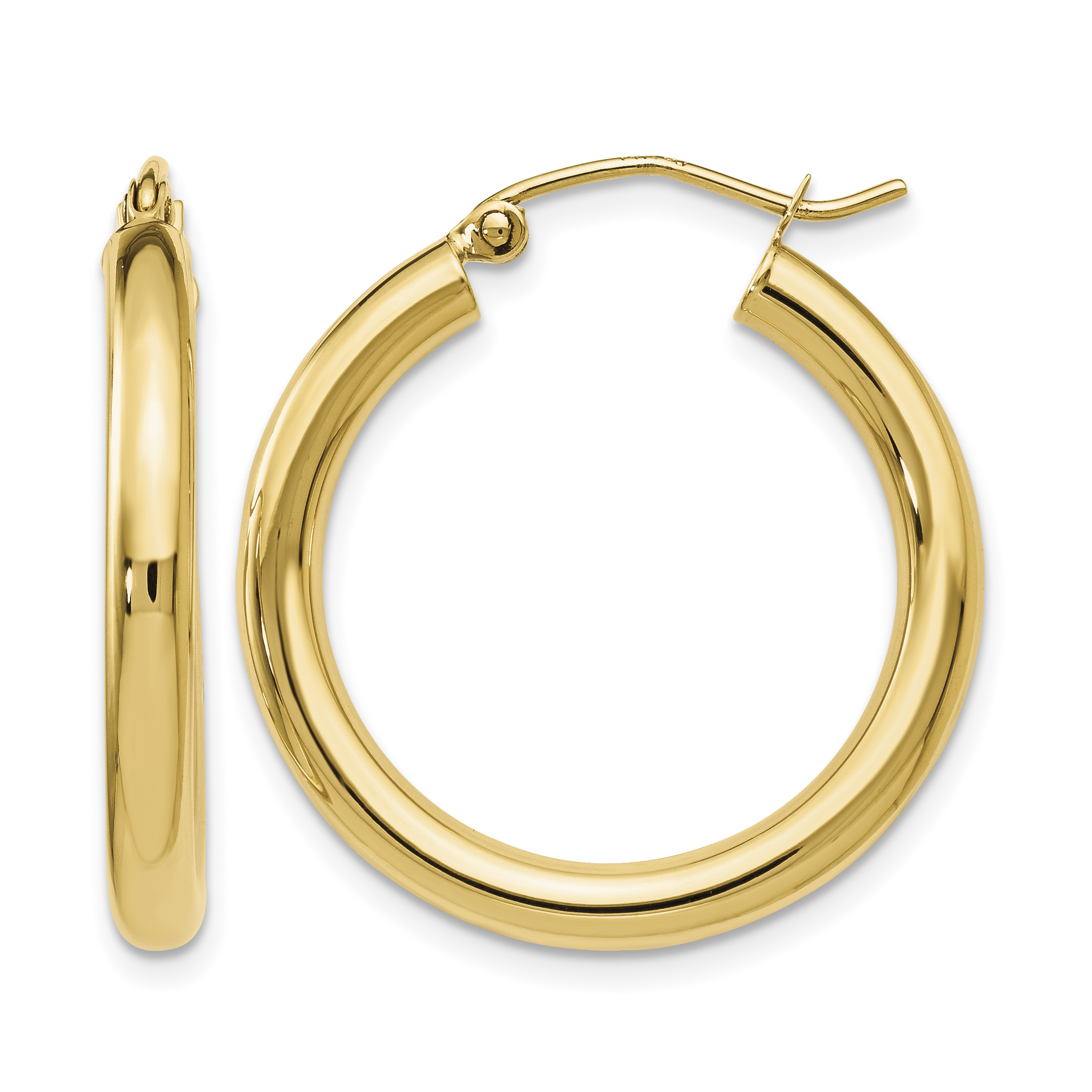  12 mm 14k Yellow Gold Leslie's Gold Classic Polished Hoop Earrings  Unknown Friendly Weight 14K yellow gold - view 60