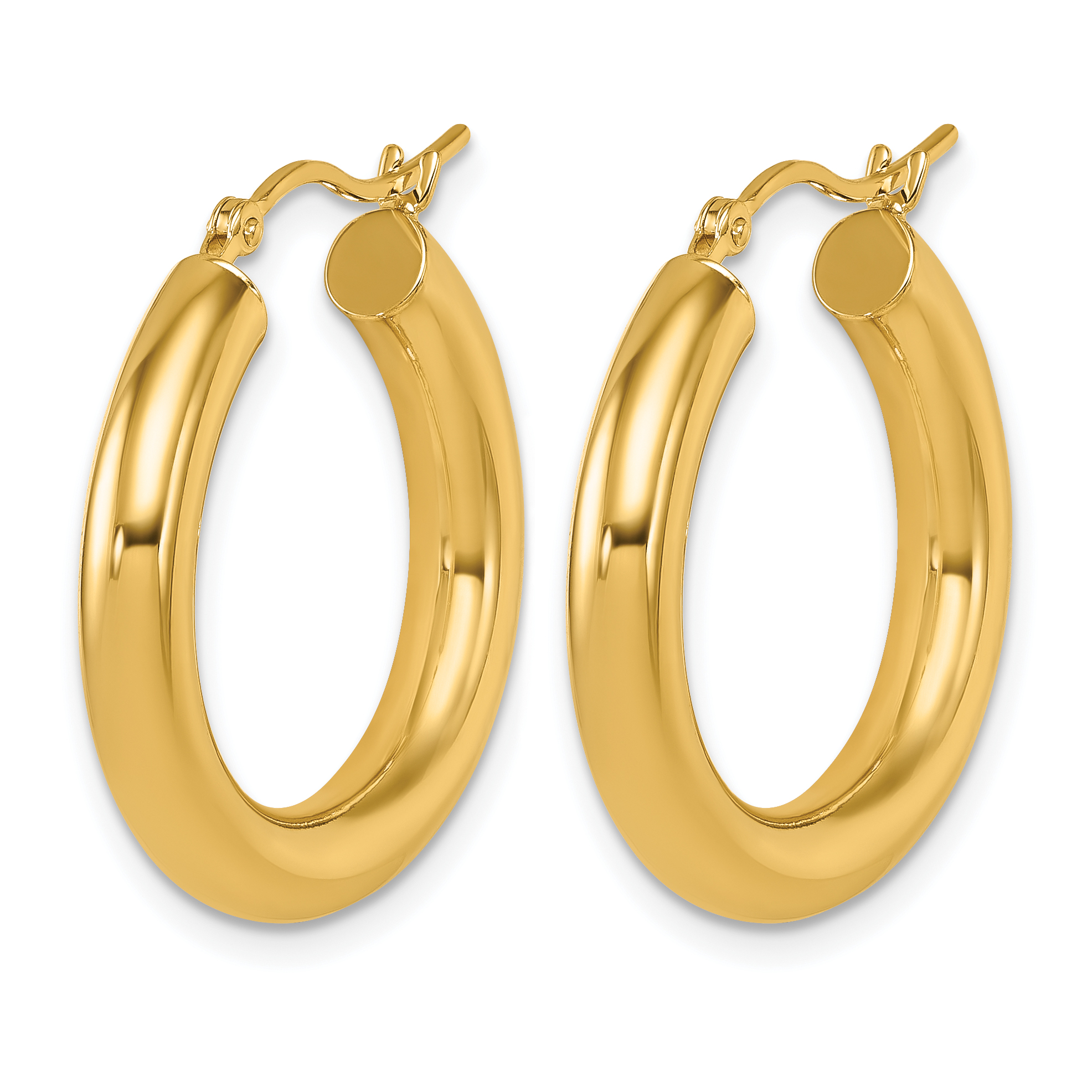  12 mm 14k Yellow Gold Leslie's Gold Classic Polished Hoop Earrings  Unknown Friendly Weight 14K yellow gold - view 61