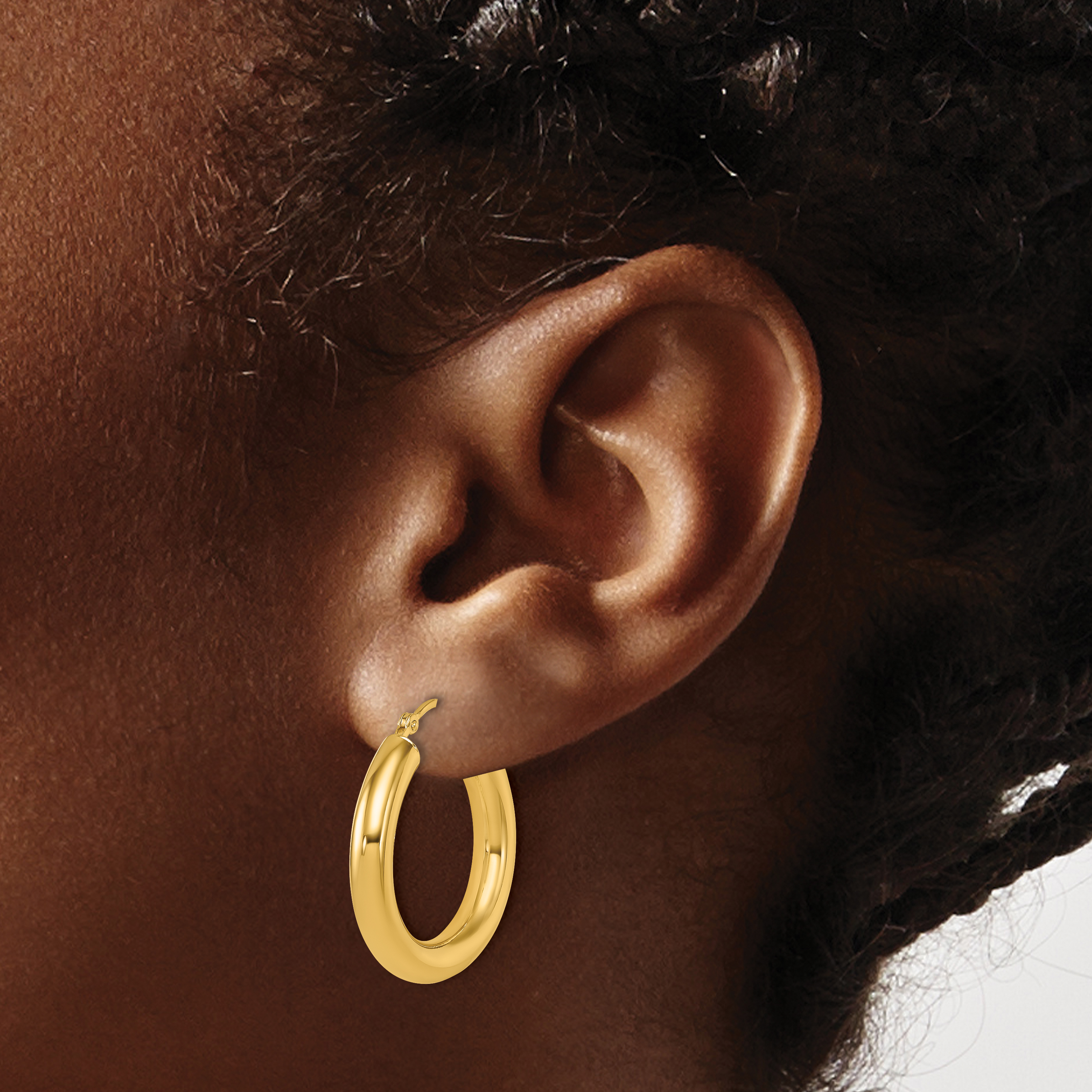  12 mm 14k Yellow Gold Leslie's Gold Classic Polished Hoop Earrings  Unknown Friendly Weight 14K yellow gold - view 62