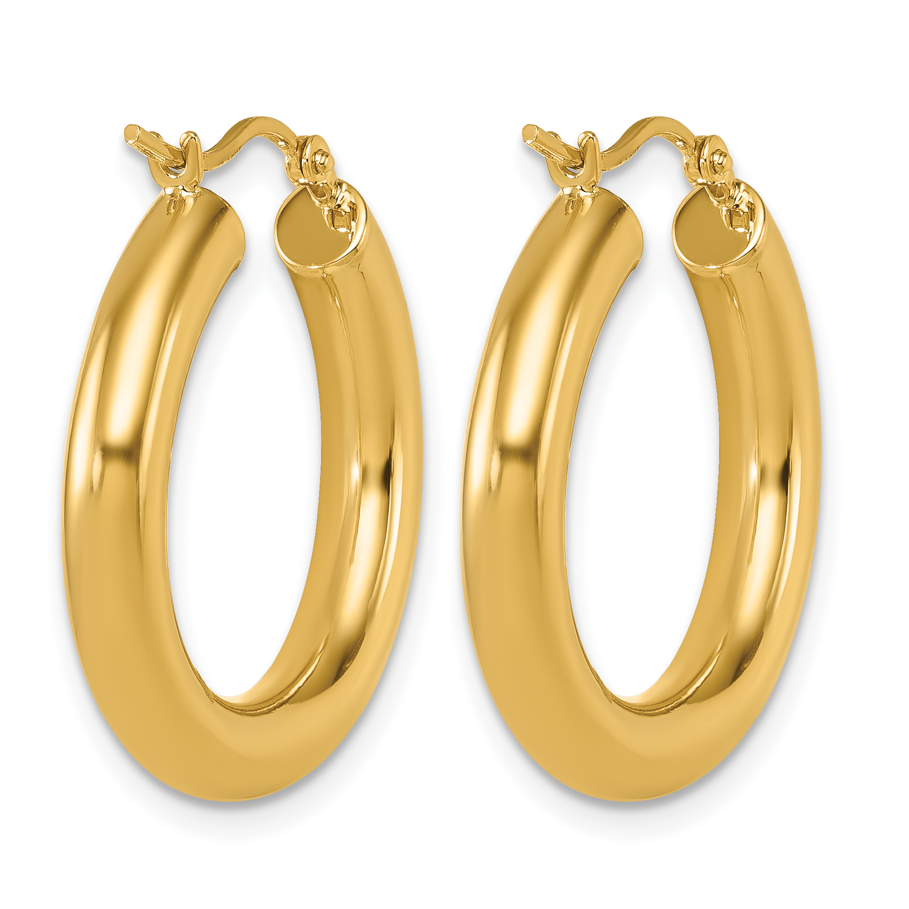  12 mm 14k Yellow Gold Leslie's Gold Classic Polished Hoop Earrings  Unknown Friendly Weight 14K yellow gold - view 63