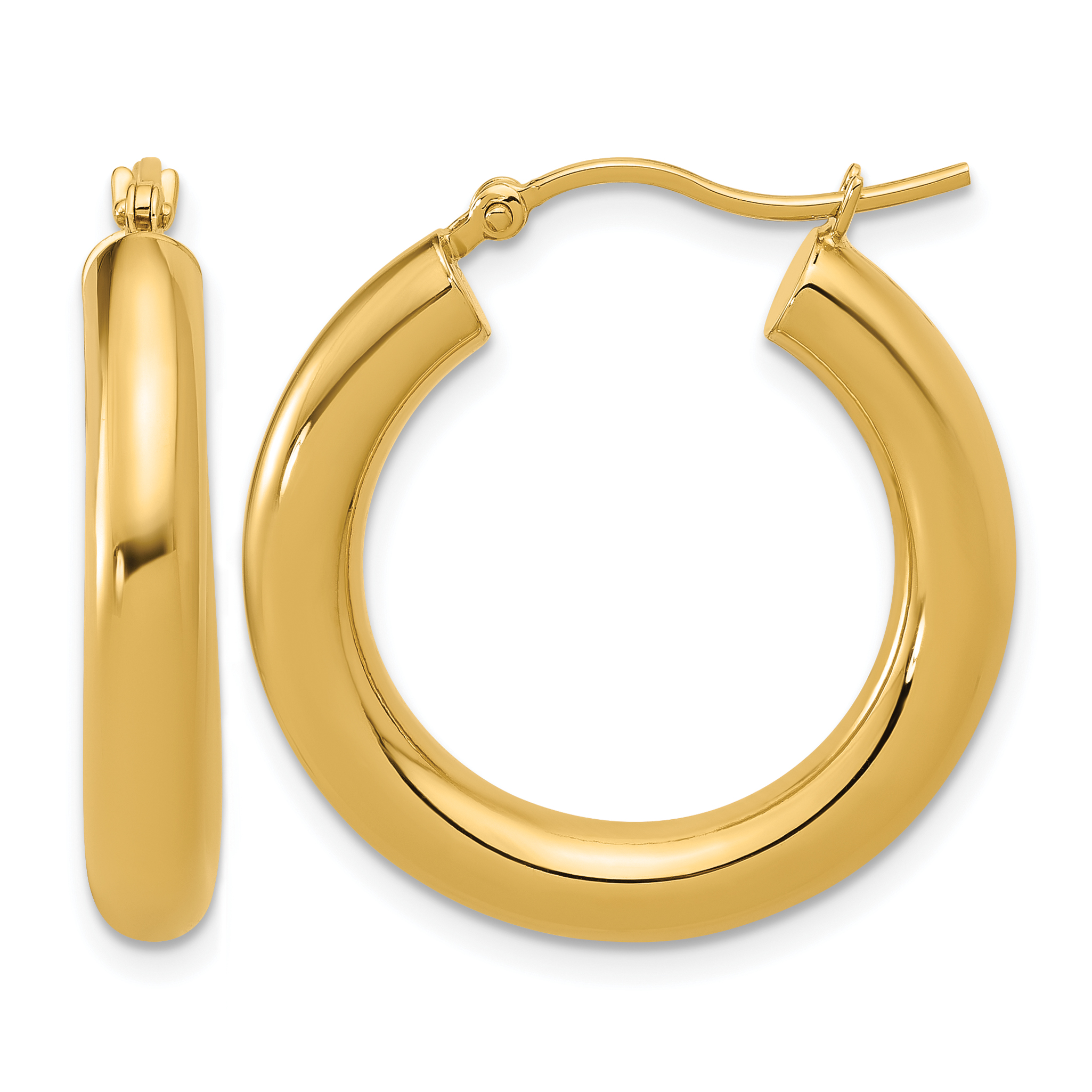  12 mm 14k Yellow Gold Leslie's Gold Classic Polished Hoop Earrings  Unknown Friendly Weight 14K yellow gold - view 65