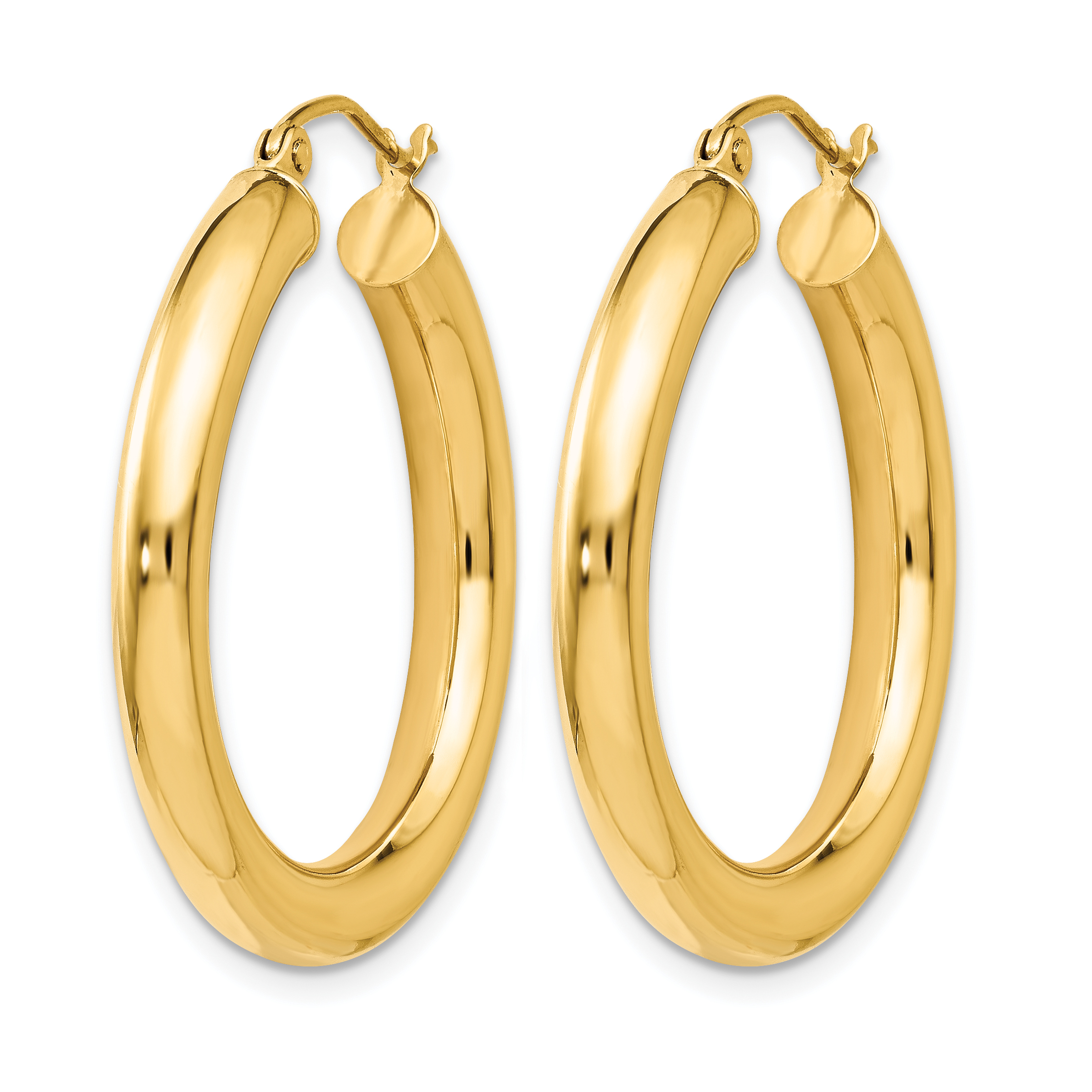  12 mm 14k Yellow Gold Leslie's Gold Classic Polished Hoop Earrings  Unknown Friendly Weight 14K yellow gold - view 79