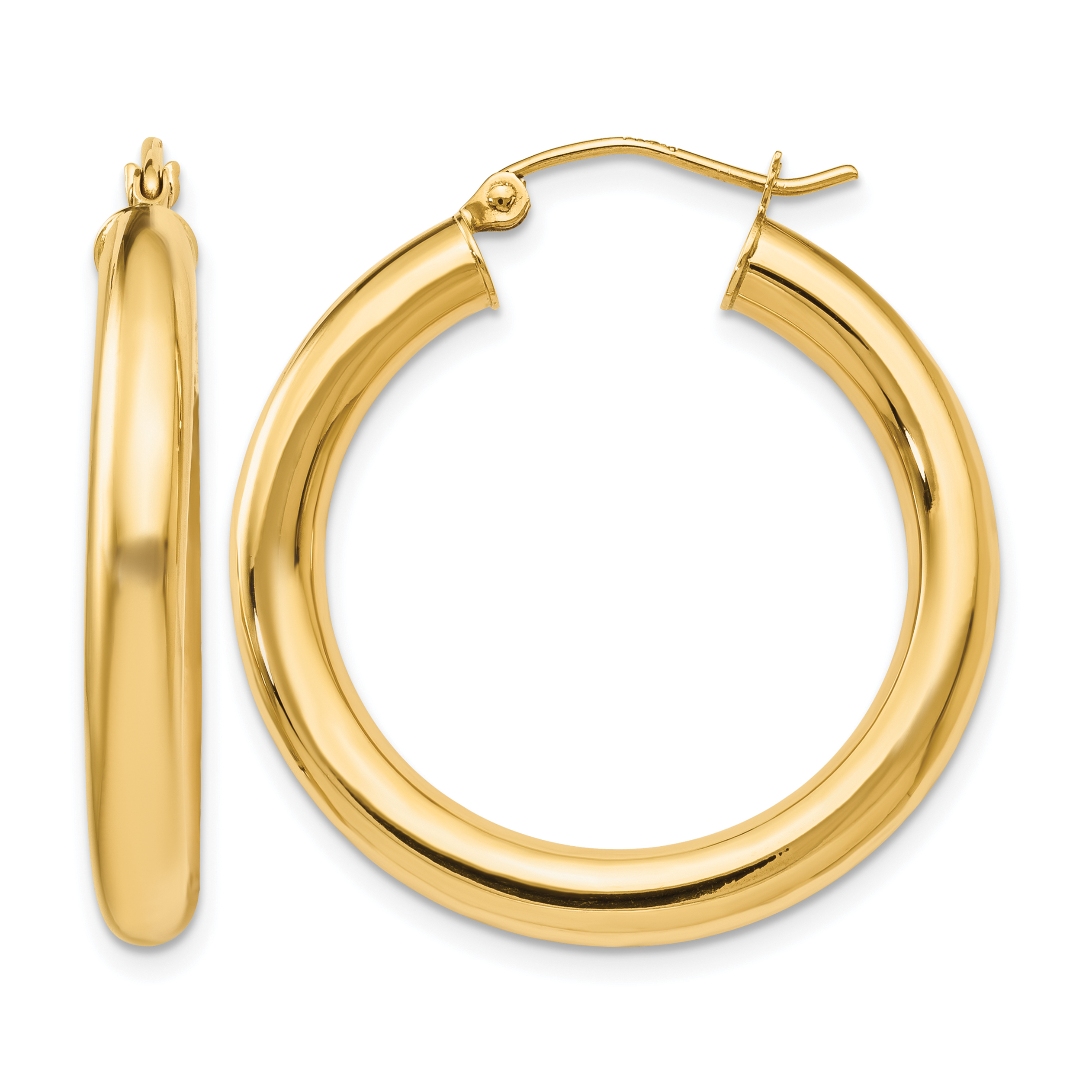  12 mm 14k Yellow Gold Leslie's Gold Classic Polished Hoop Earrings  Unknown Friendly Weight 14K yellow gold - view 82