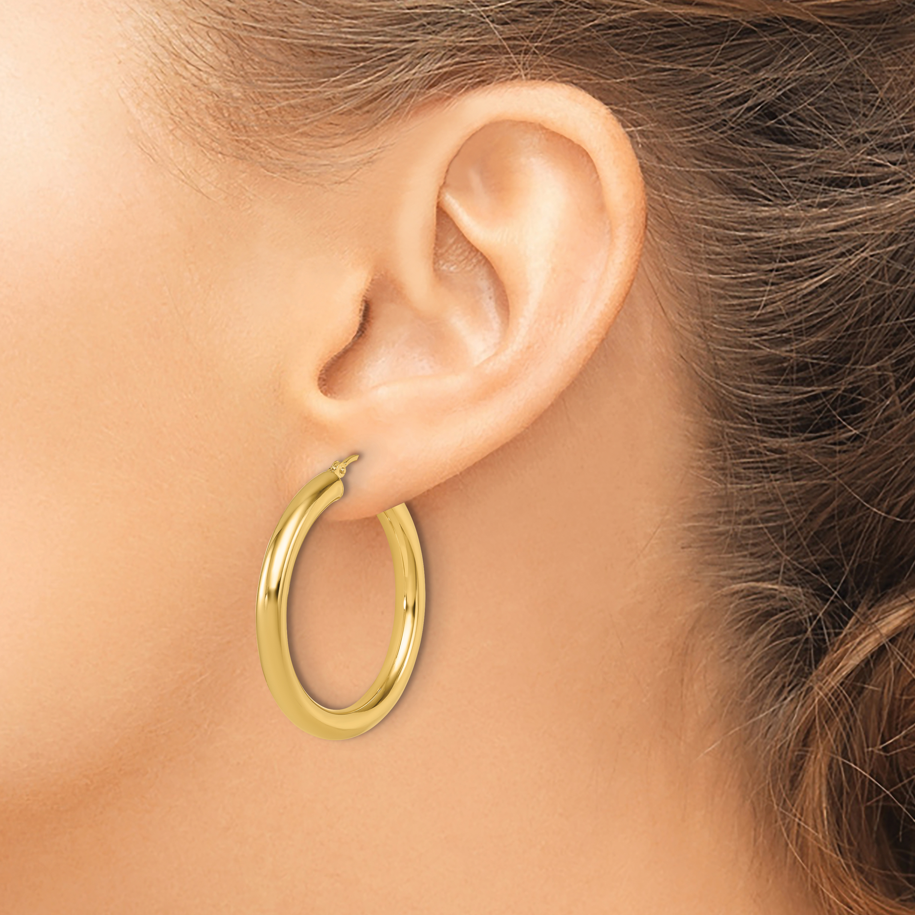  12 mm 14k Yellow Gold Leslie's Gold Classic Polished Hoop Earrings  Unknown Friendly Weight 14K yellow gold - view 109