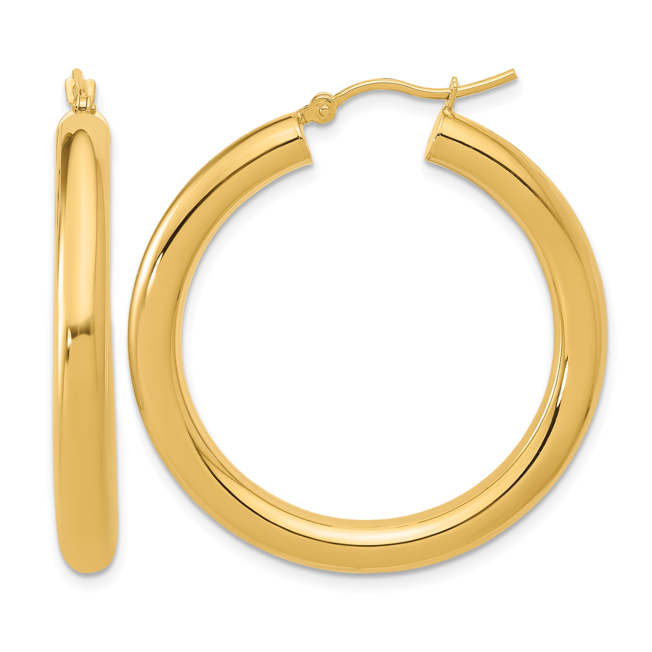  12 mm 14k Yellow Gold Leslie's Gold Classic Polished Hoop Earrings  Unknown Friendly Weight 14K yellow gold - view 112