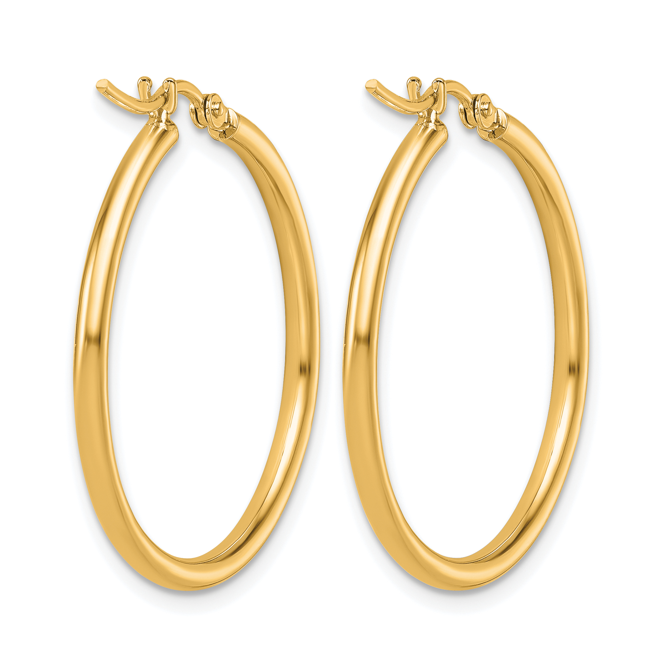  12 mm 14k Yellow Gold Leslie's Gold Classic Polished Hoop Earrings  Unknown Friendly Weight 14K yellow gold - view 85