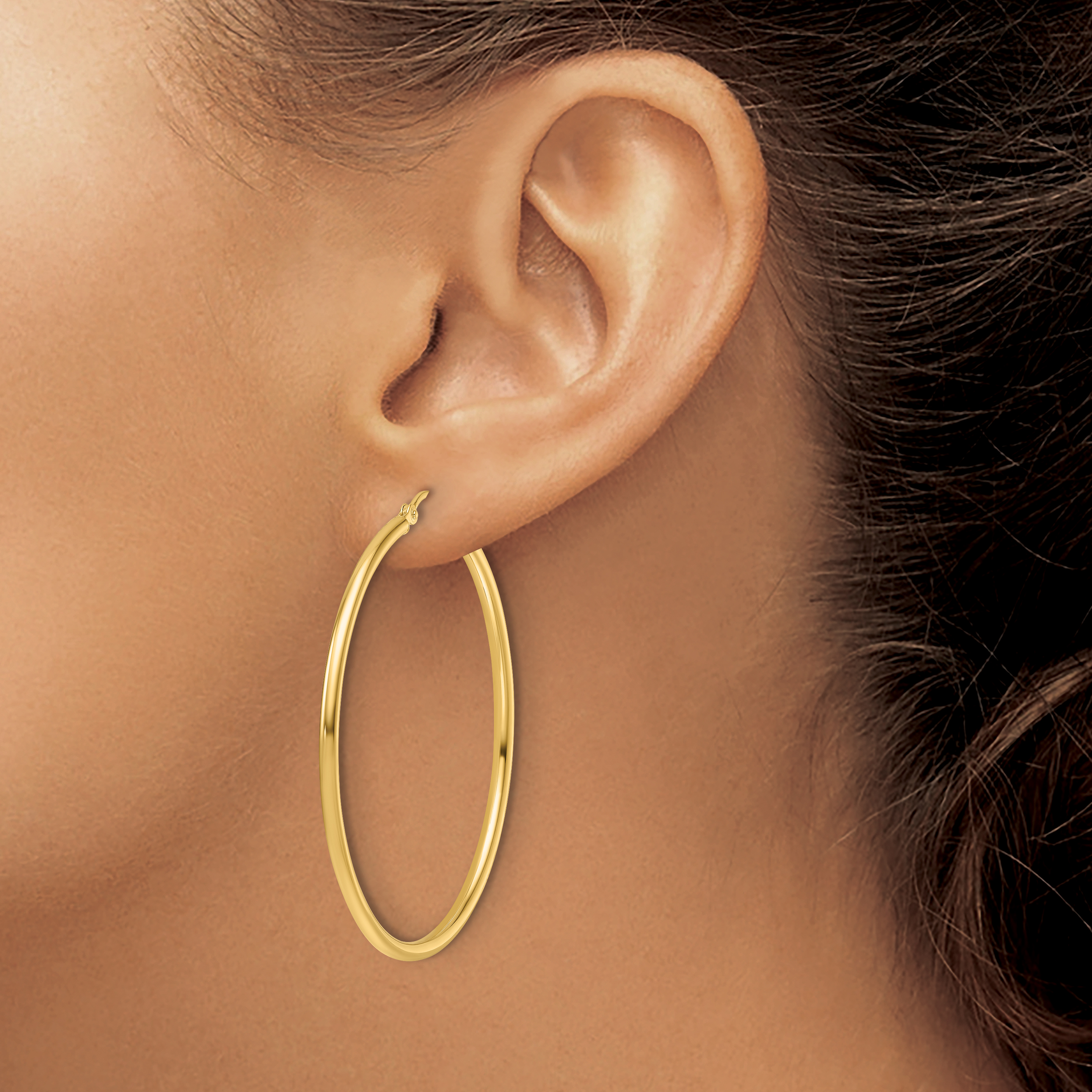  12 mm 14k Yellow Gold Leslie's Gold Classic Polished Hoop Earrings  Unknown Friendly Weight 14K yellow gold - view 143