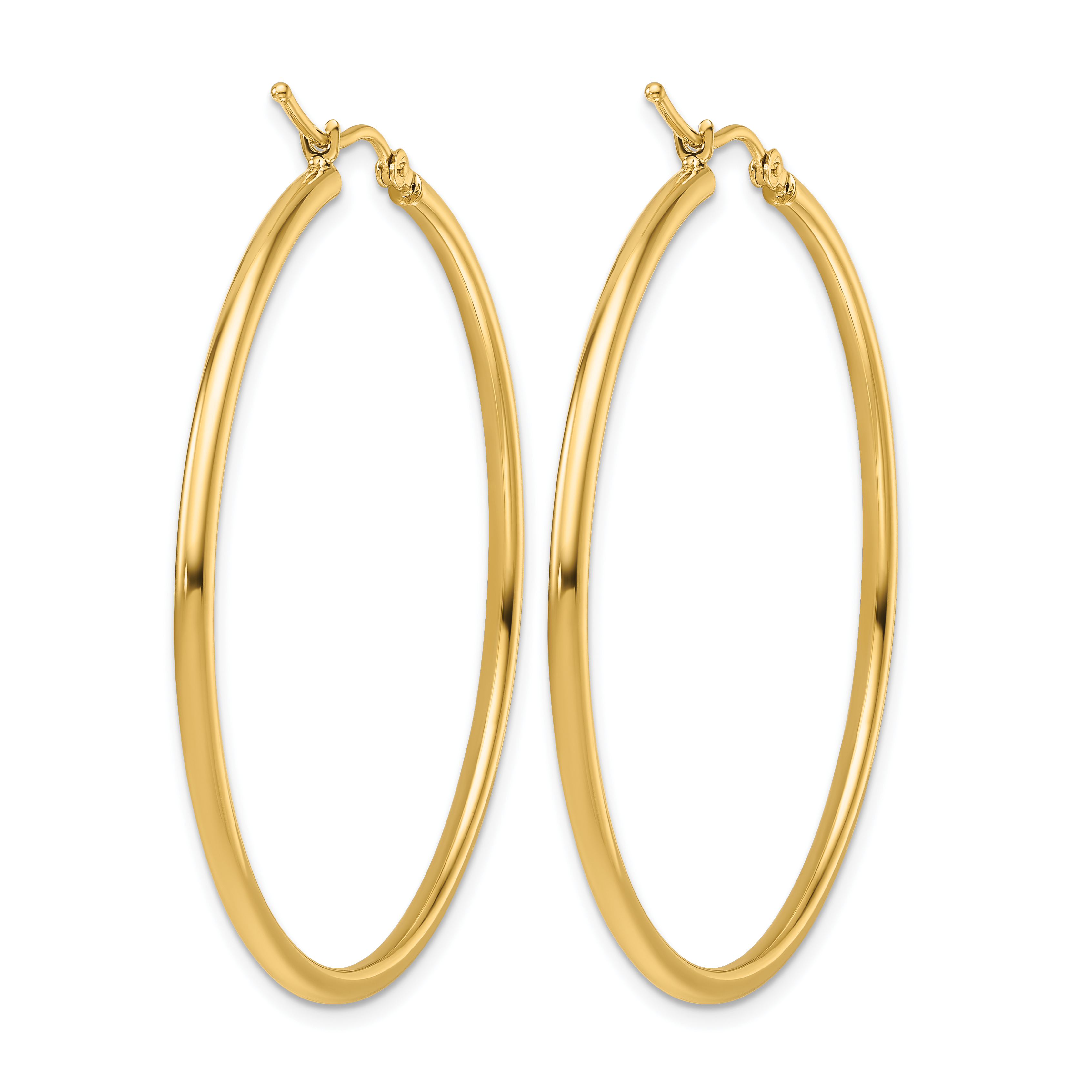  12 mm 14k Yellow Gold Leslie's Gold Classic Polished Hoop Earrings  Unknown Friendly Weight 14K yellow gold - view 144