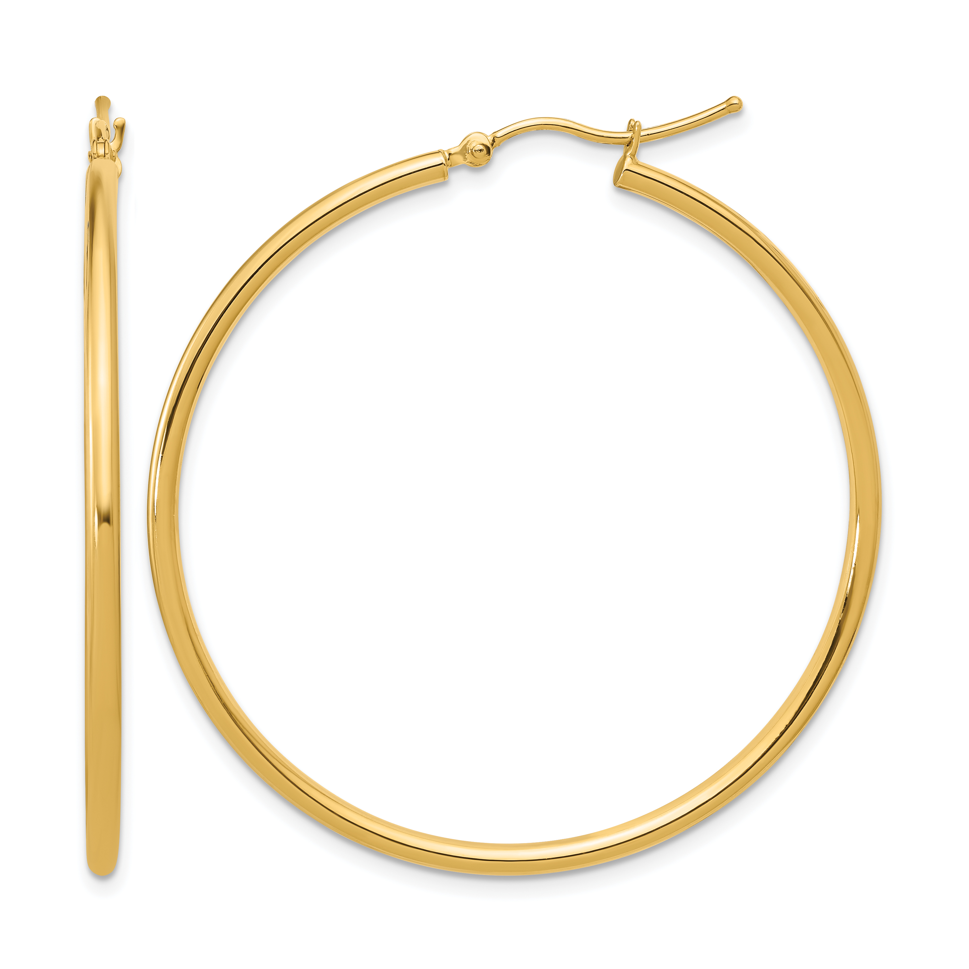  12 mm 14k Yellow Gold Leslie's Gold Classic Polished Hoop Earrings  Unknown Friendly Weight 14K yellow gold - view 146
