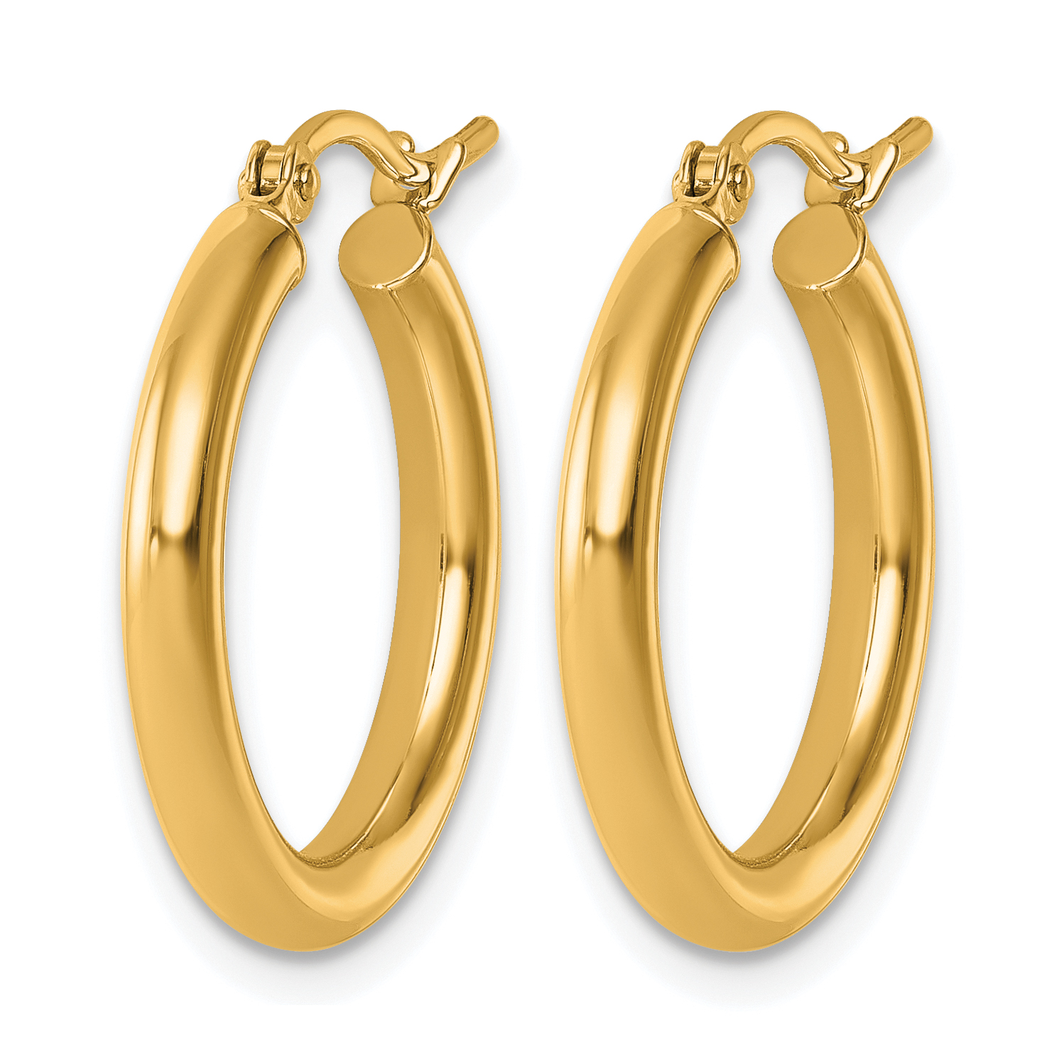  12 mm 14k Yellow Gold Leslie's Gold Classic Polished Hoop Earrings  Unknown Friendly Weight 14K yellow gold - view 39